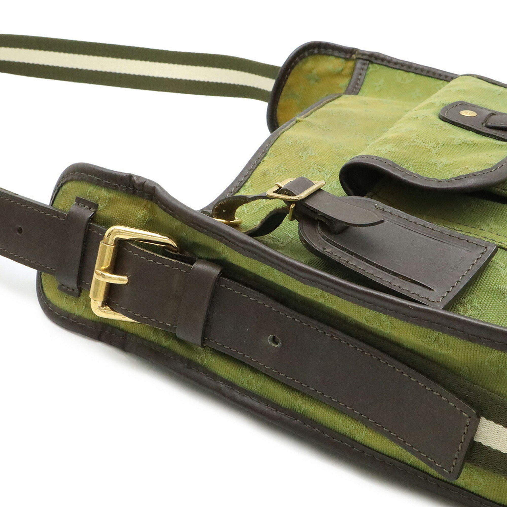 Louis Vuitton Tst Khaki Canvas Leather Shoulder Bag (Pre-Owned)