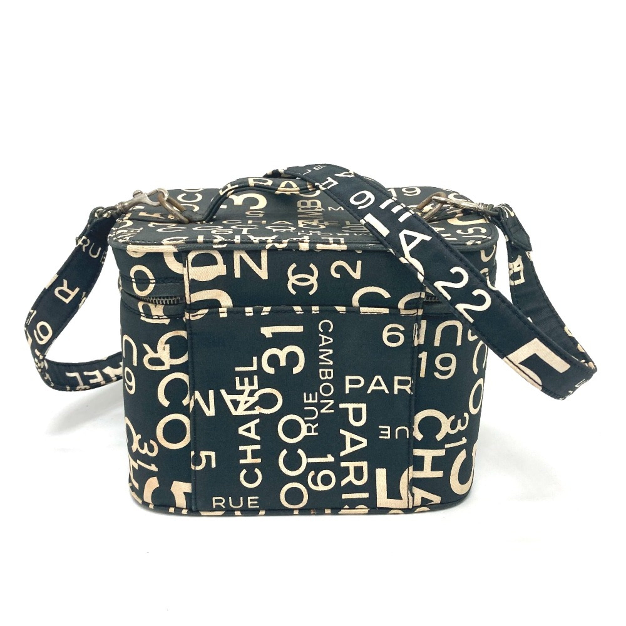 Chanel Black Cotton Handbag (Pre-Owned)