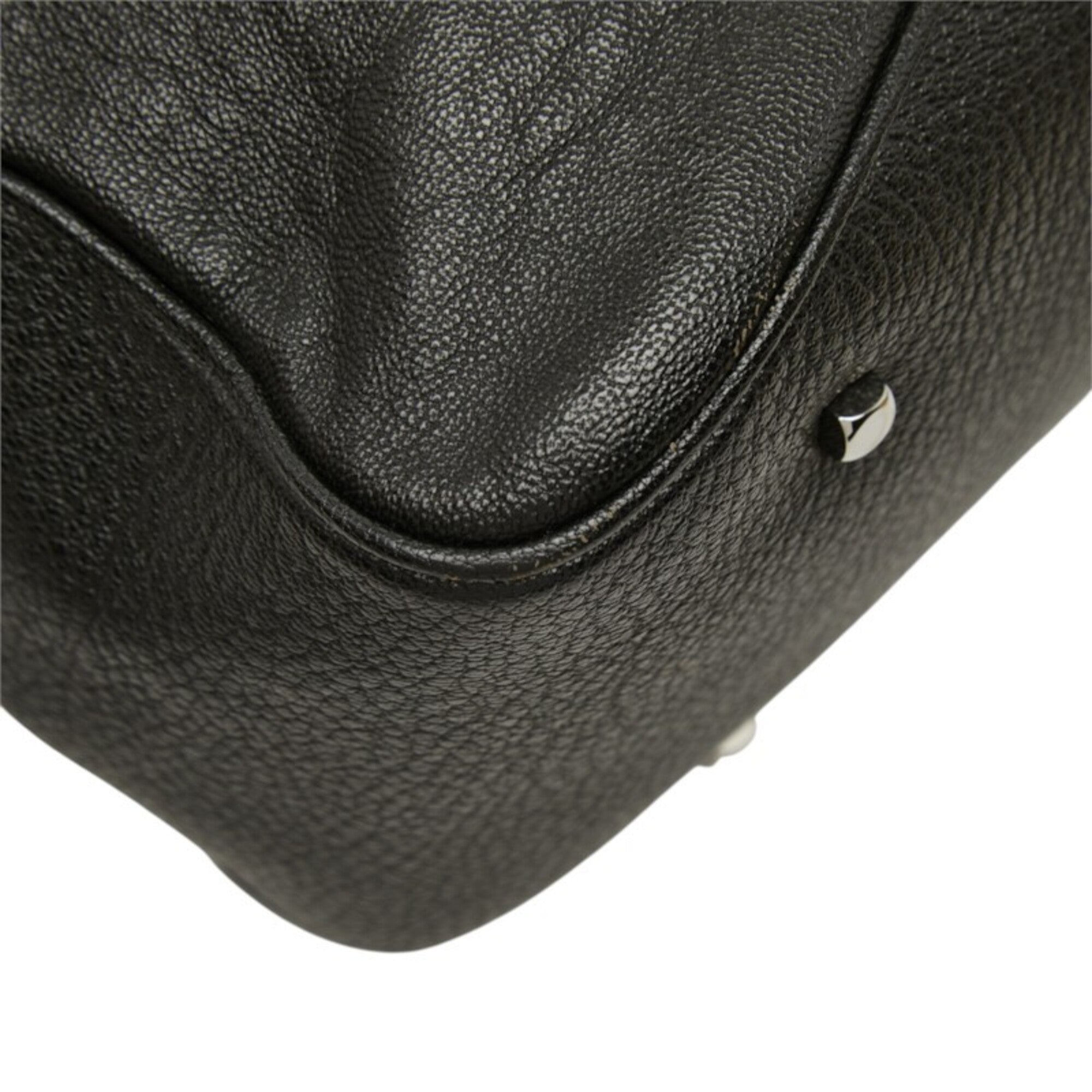 Salvatore Ferragamo Black Leather Handbag (Pre-Owned)