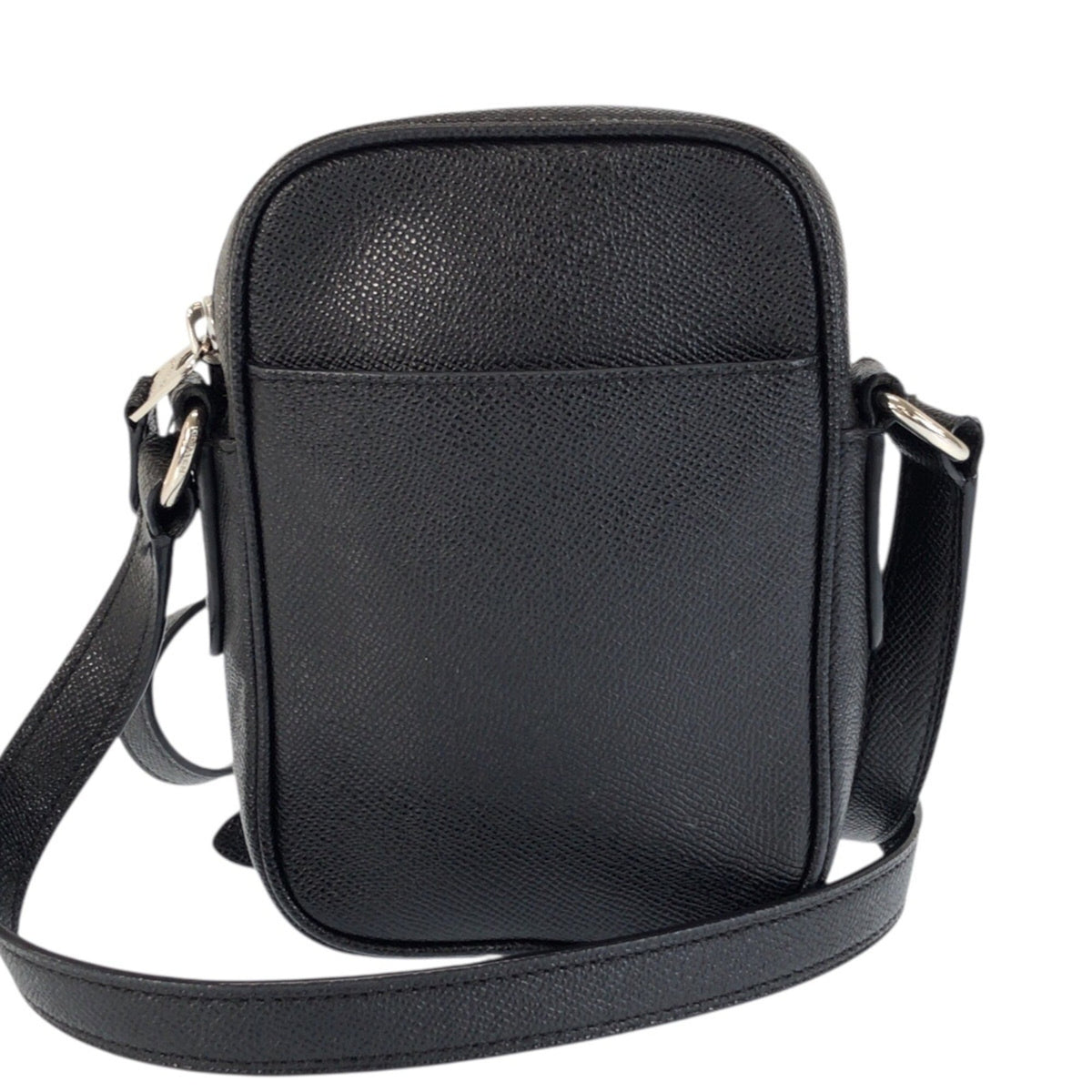 Coach Black Leather Pochette Shoulder Bag (Pre-Owned)