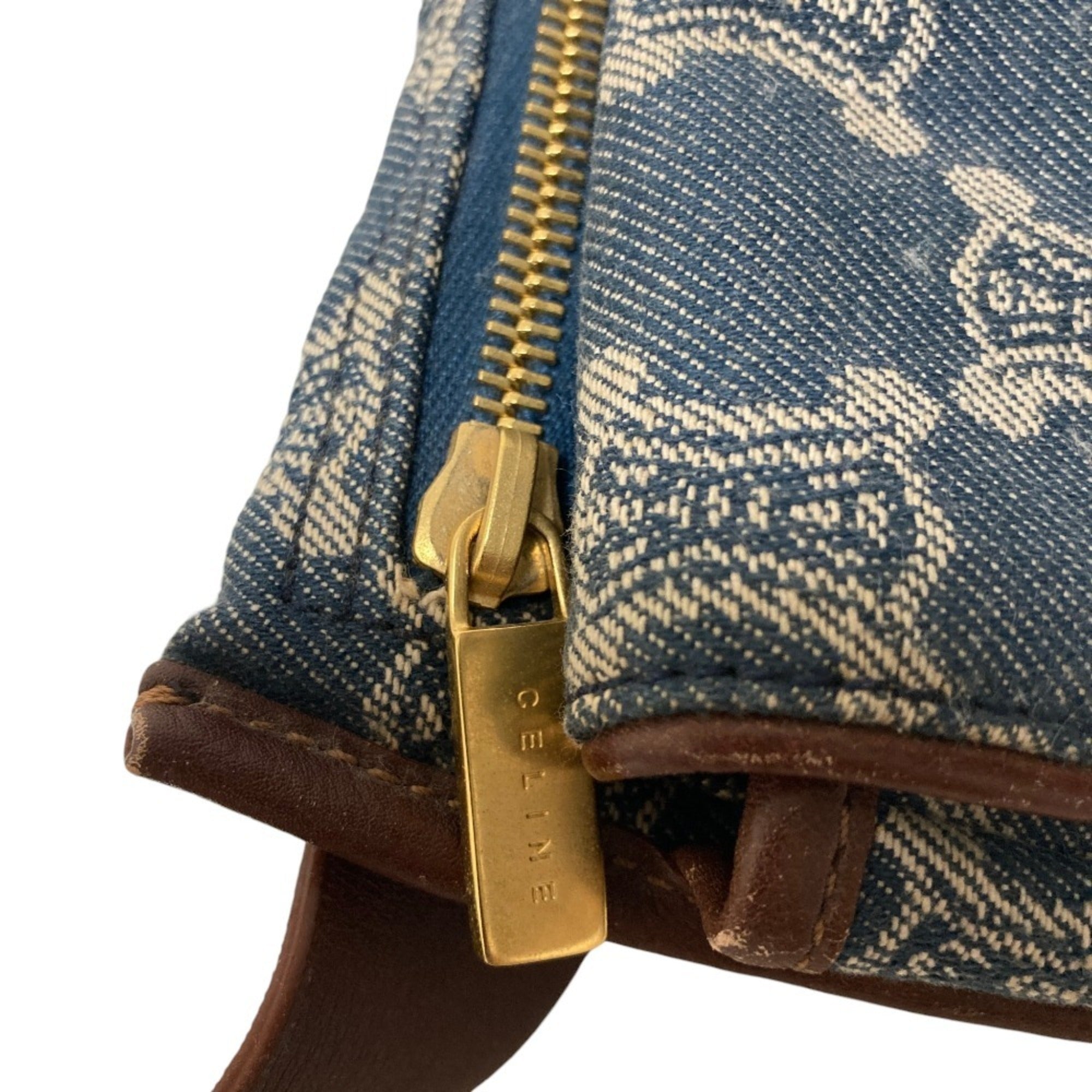 Celine Macadam Blue Denim Fanny Pack (Pre-Owned)