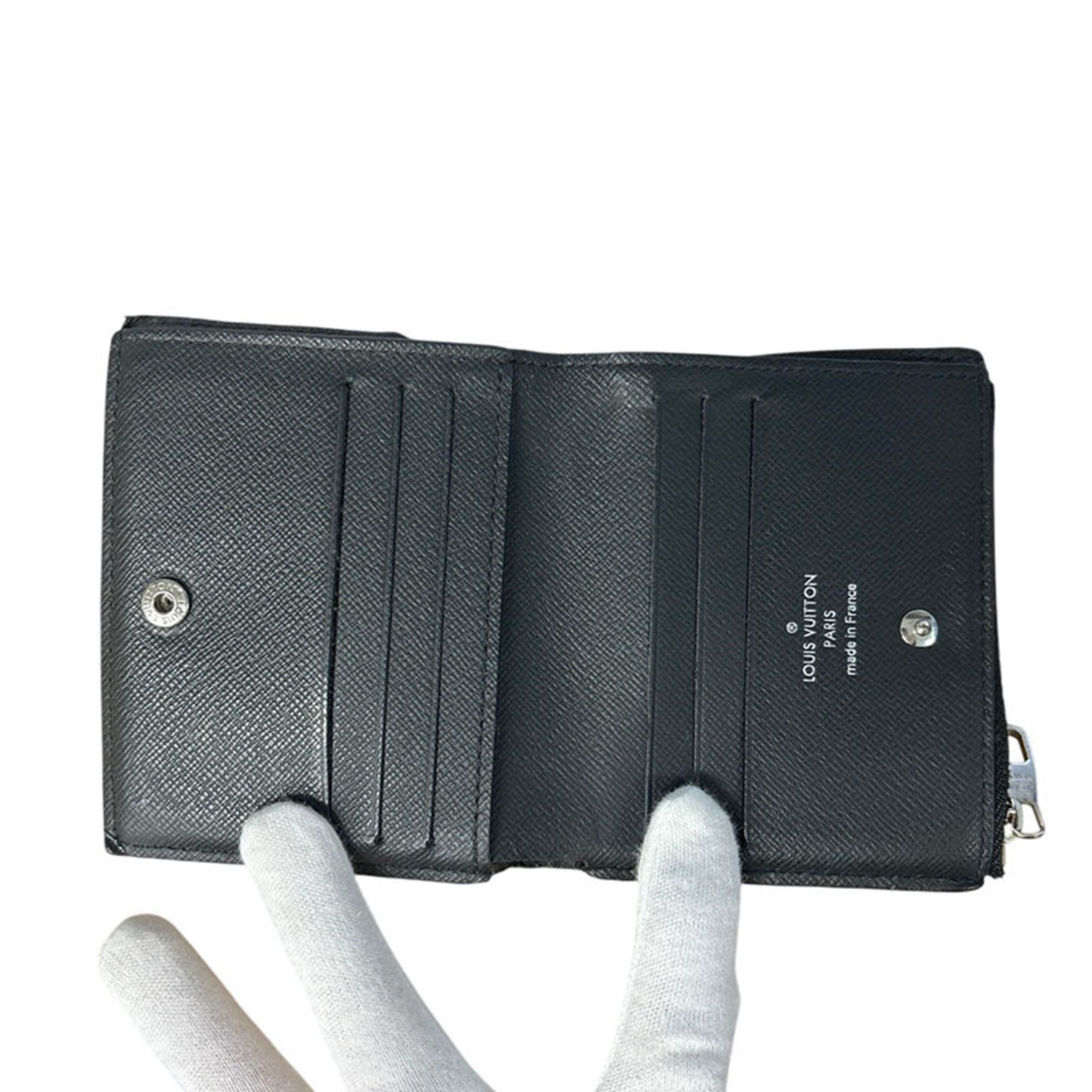Louis Vuitton Damier Graphite Black Gray Pvc Leather Wallet (Bi-Fold) (Pre-Owned)