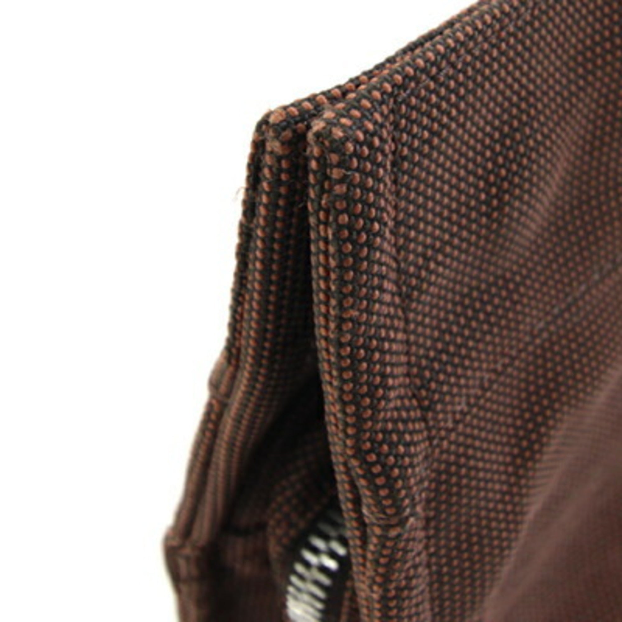 Hermes Brown Canvas Handbag (Pre-Owned)