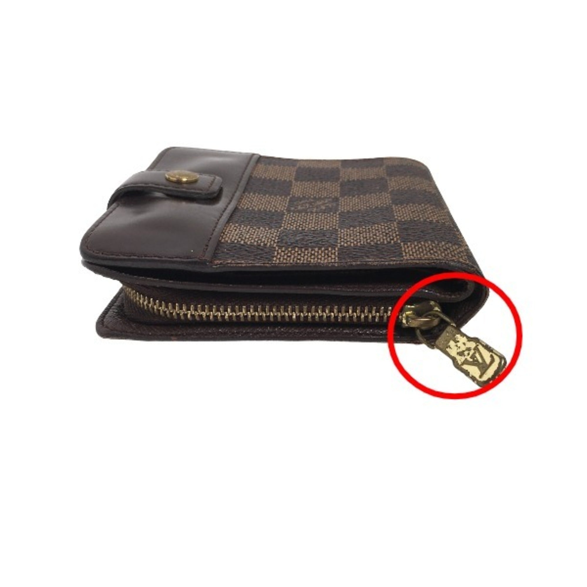 Louis Vuitton Damier Brown Damier Canvas Wallet (Bi-Fold) (Pre-Owned)