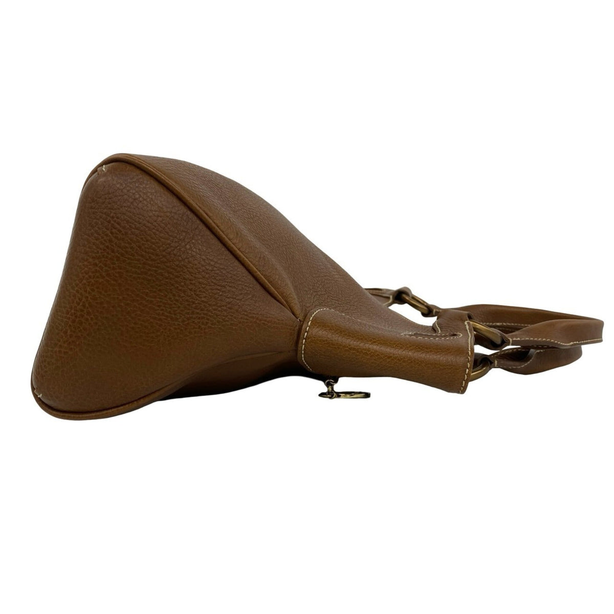 Cartier Brown Leather Handbag Tote Bag (Pre-Owned)