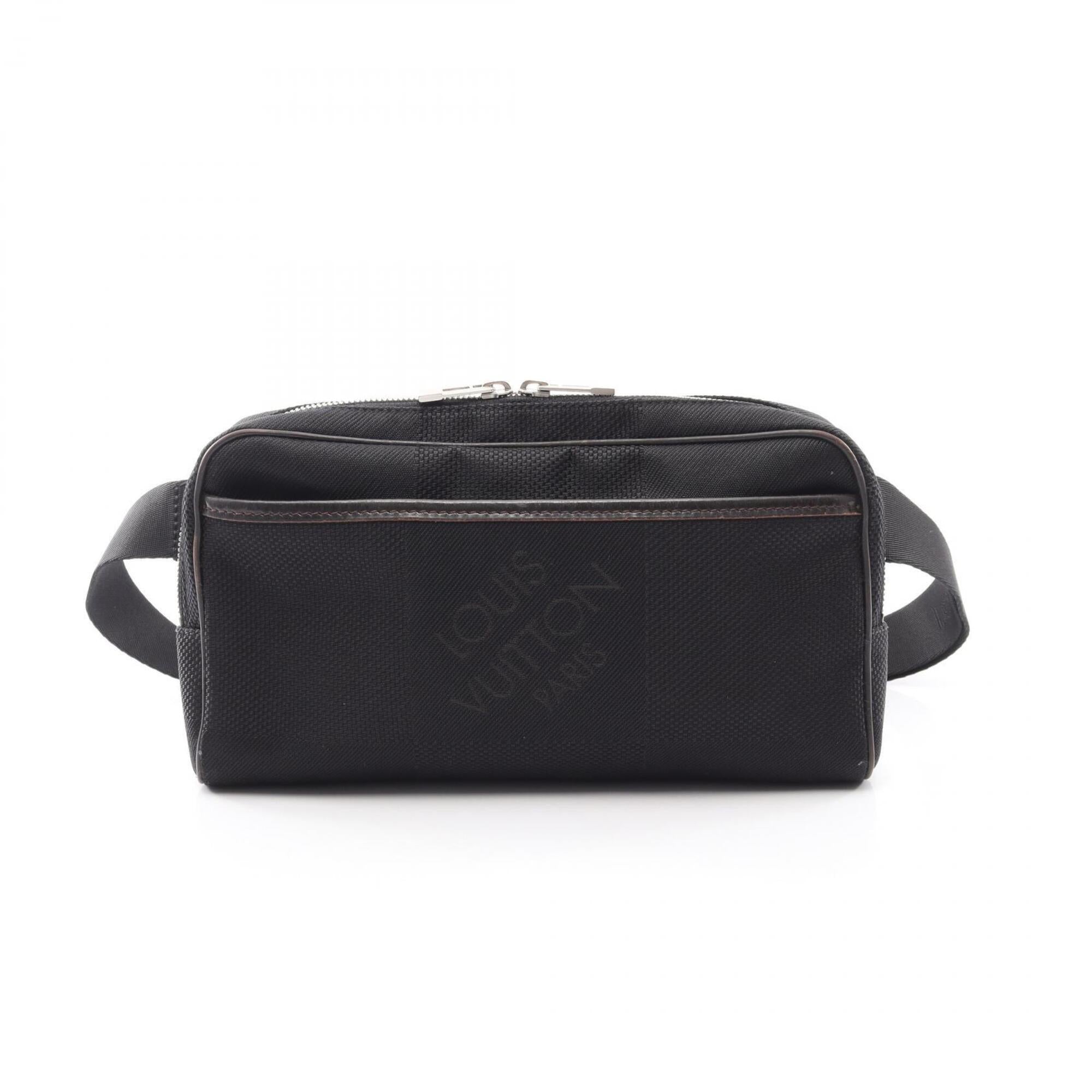 Louis Vuitton Black Noir Damier Geant Fanny Pack Handbag (Pre-Owned)