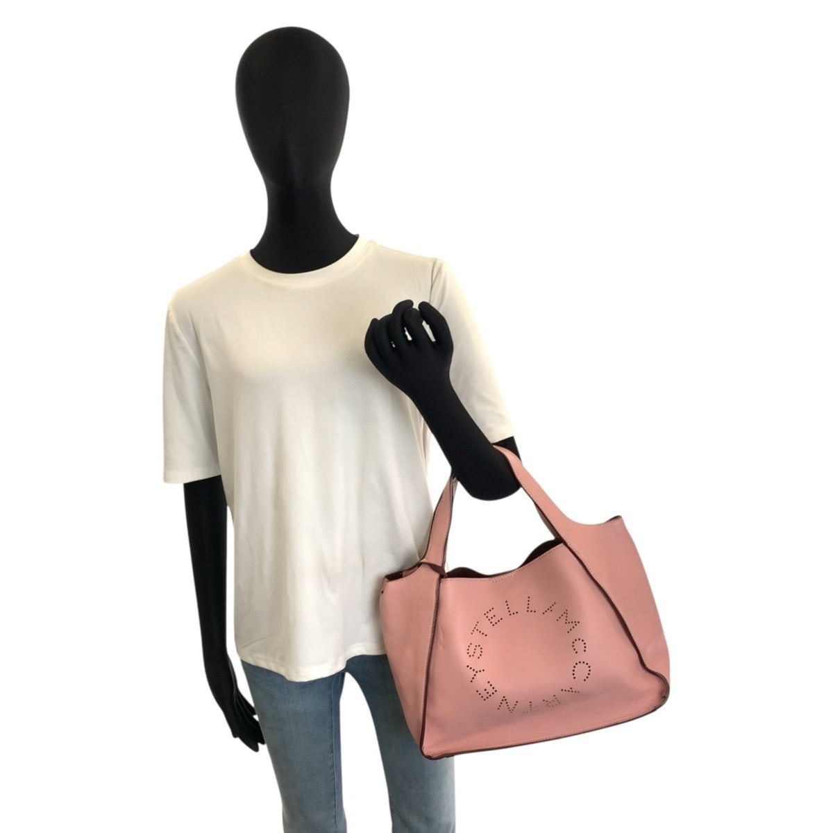 Stella Mccartney Pink Leather Pouch Shoulder Bag Tote Bag (Pre-Owned)