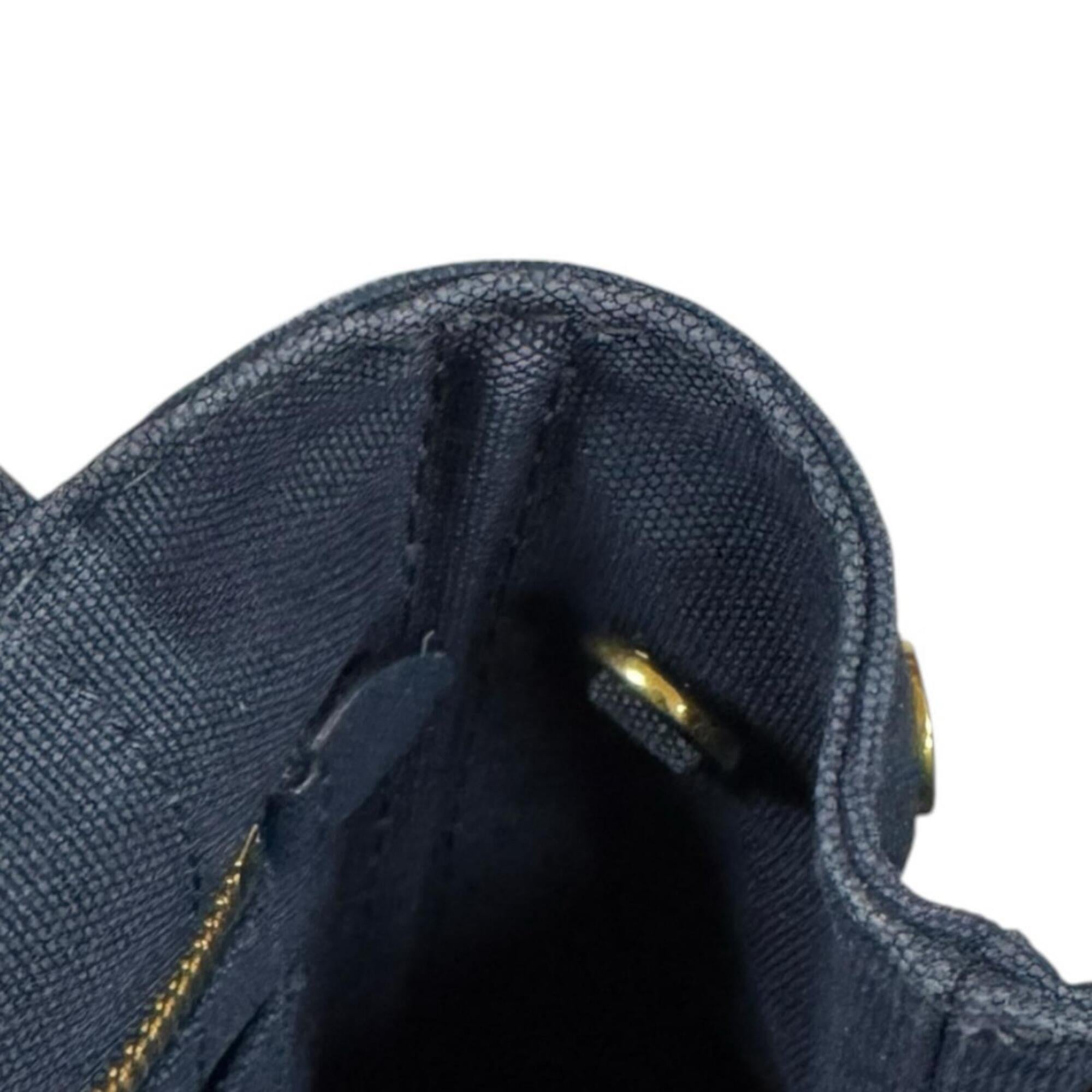 Prada Navy Canvas Shoulder Bag (Pre-Owned)