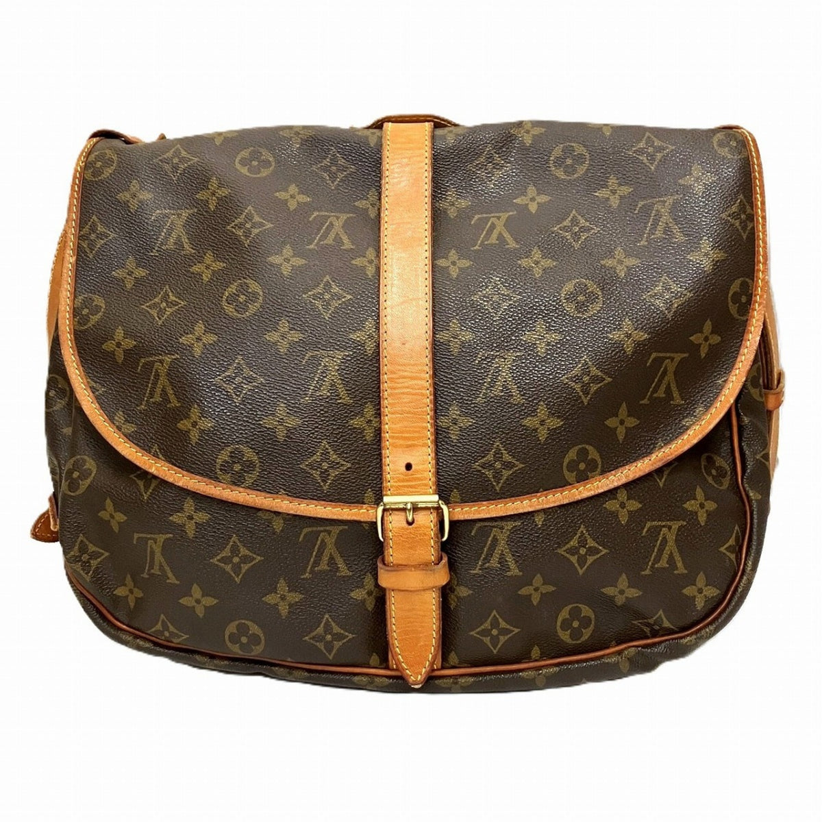 Louis Vuitton Brown Pvc Shoulder Bag (Pre-Owned)