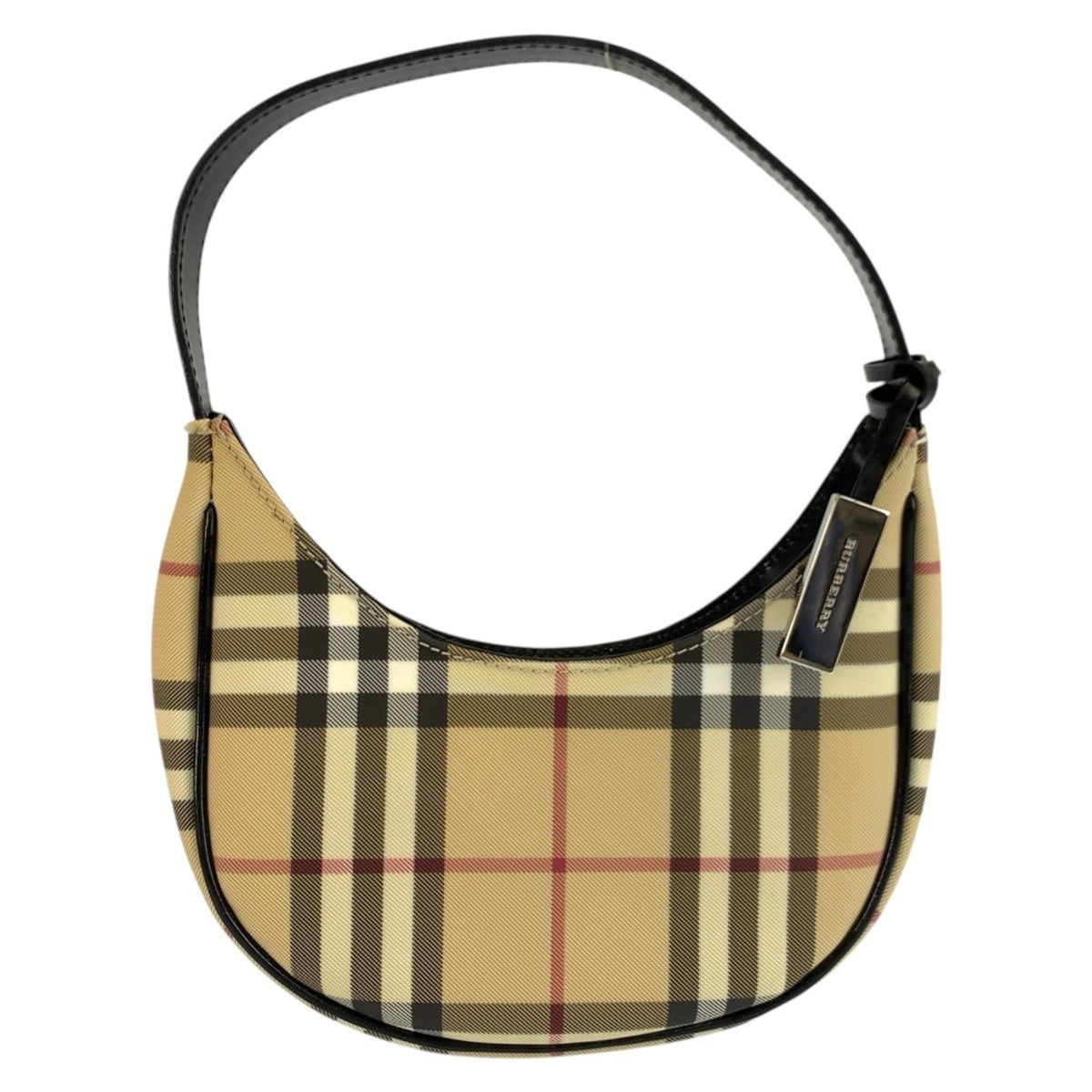 Burberry Beige Black Pvc Handbag (Pre-Owned)