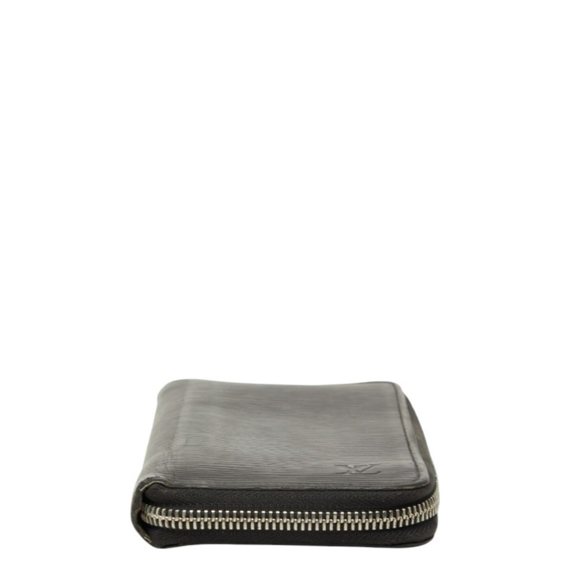 Louis Vuitton Black Noir Leather Long Wallet (Bi-Fold) (Pre-Owned)