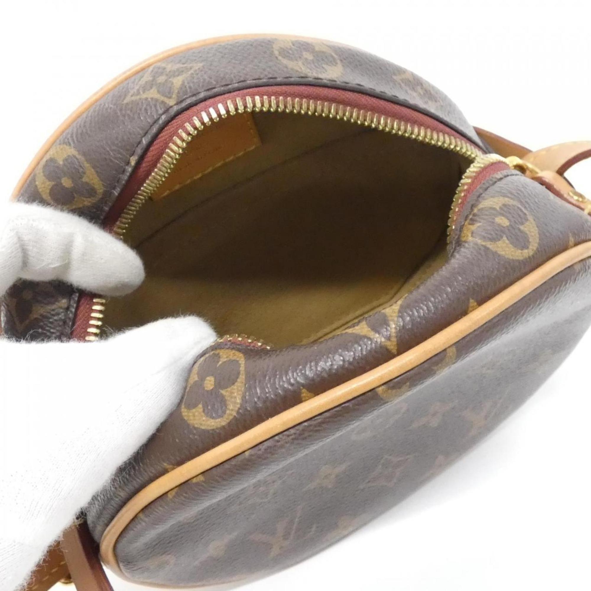 Louis Vuitton Marron Coated Canvas Shoulder Bag (Pre-Owned)
