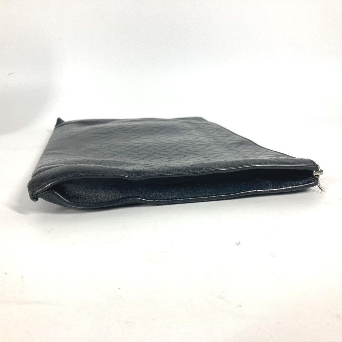 Burberry Black Leather Clutch Bag Pouch (Pre-Owned)