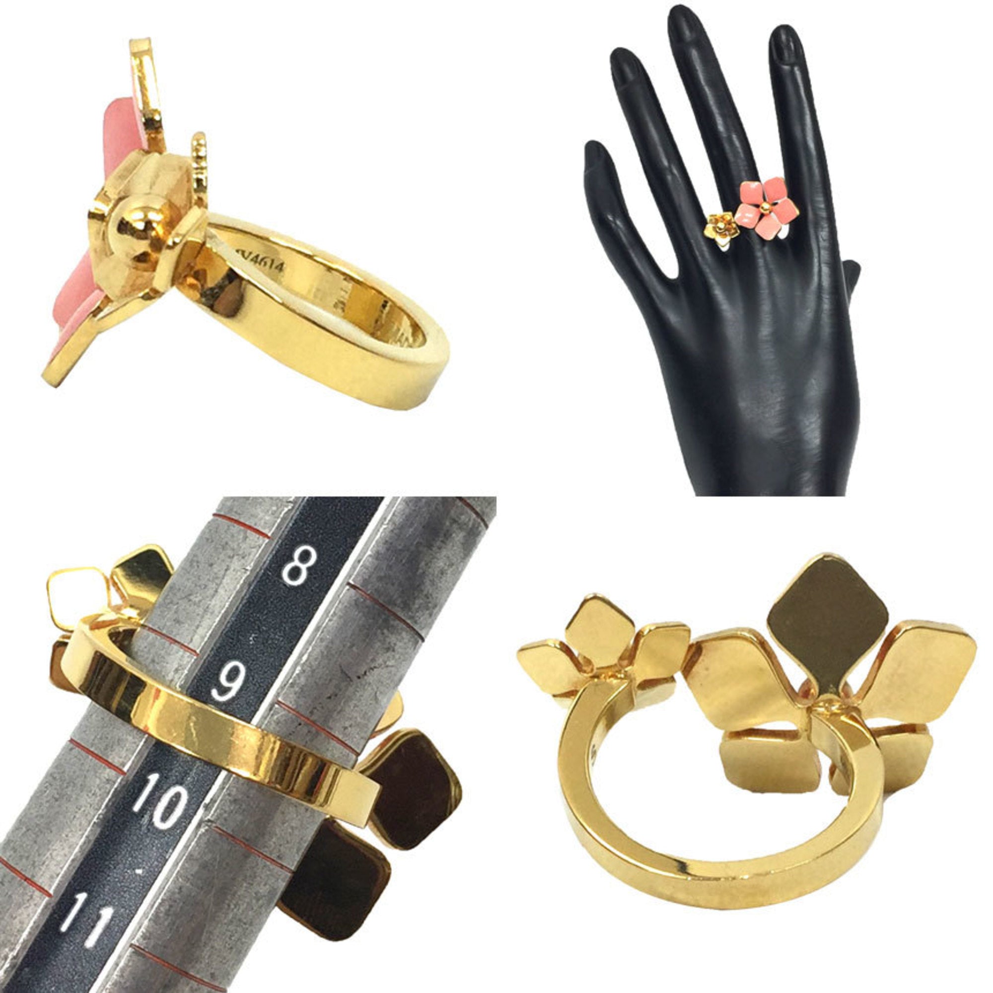 Fendi Gold Brass Band Ring (Pre-Owned)