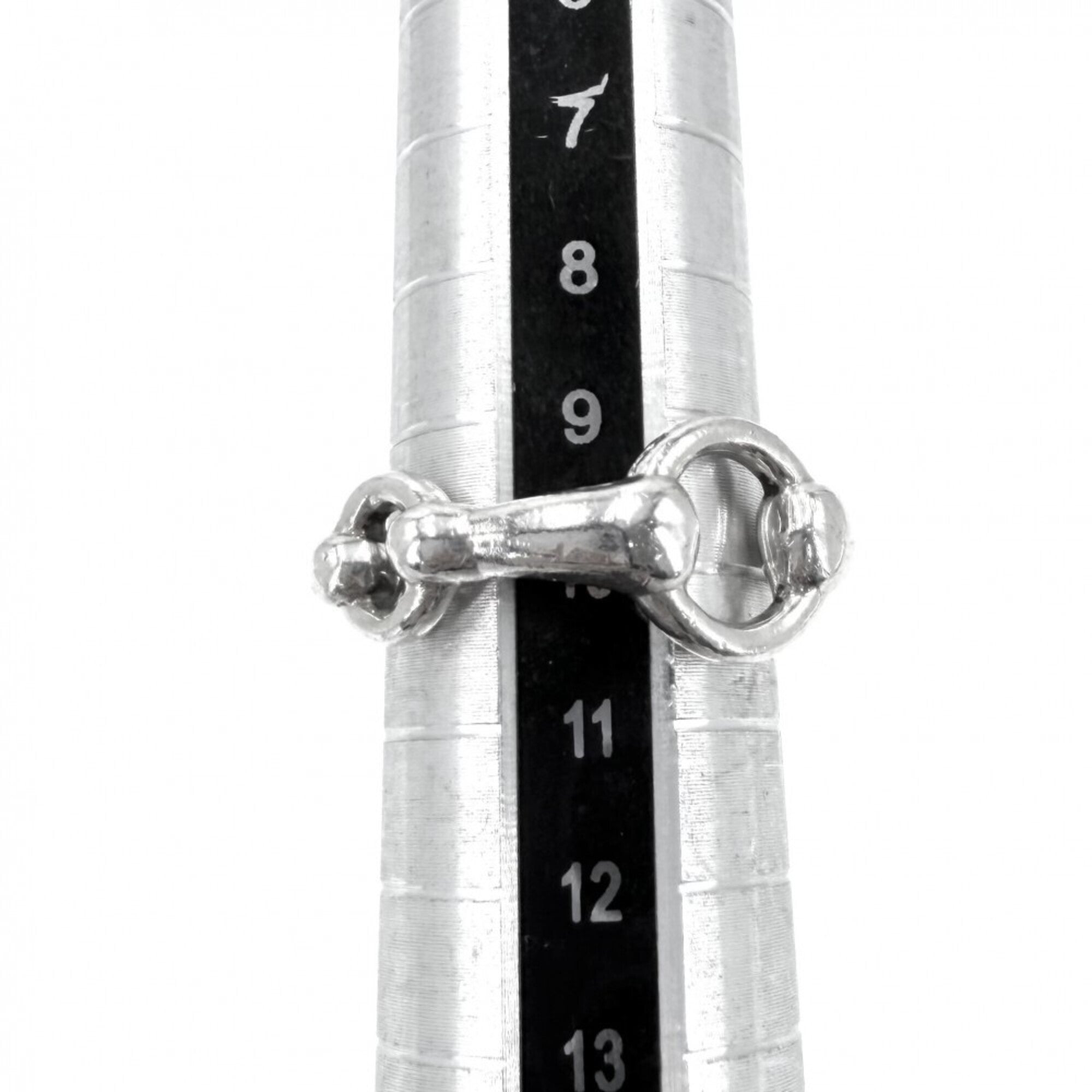 Hermes Silver 925 Band Ring (Pre-Owned)