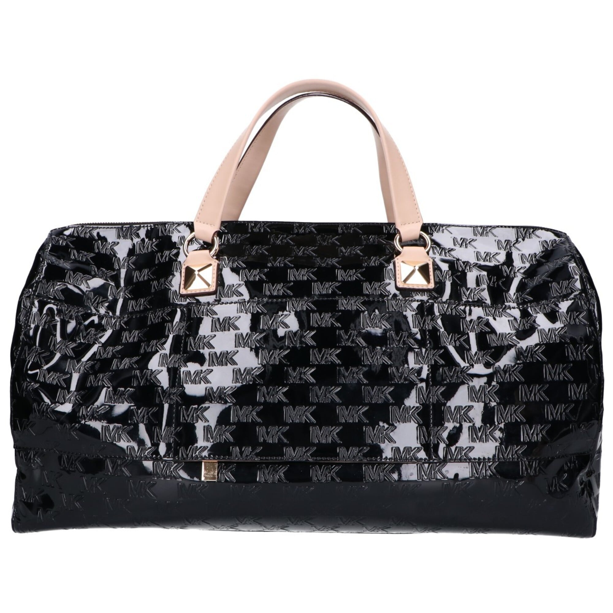 Michael Kors Black Patent Leather Boston Bag (Pre-Owned)