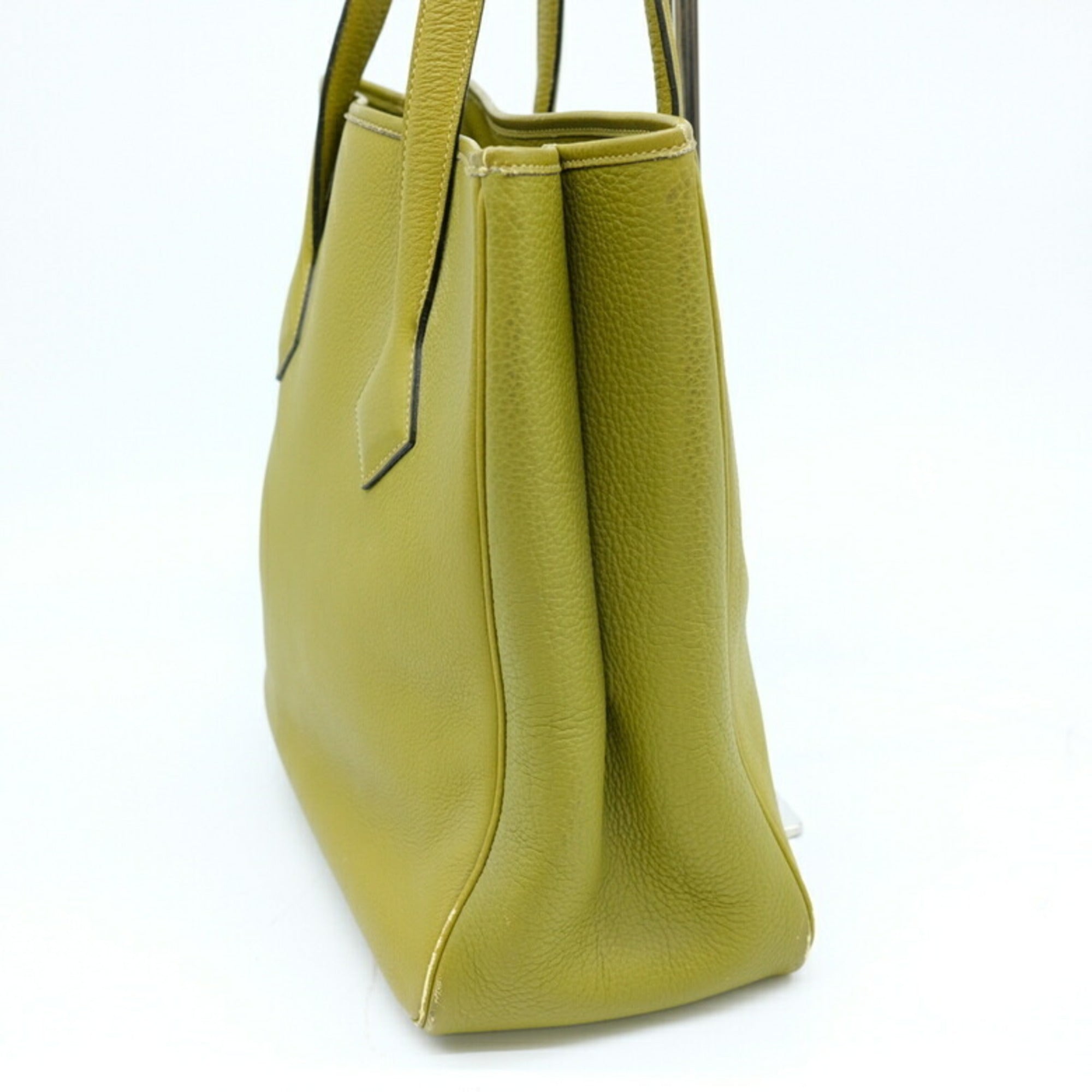 Hermes Anis Green Taurillon Clemence Leather Tote Bag (Pre-Owned)