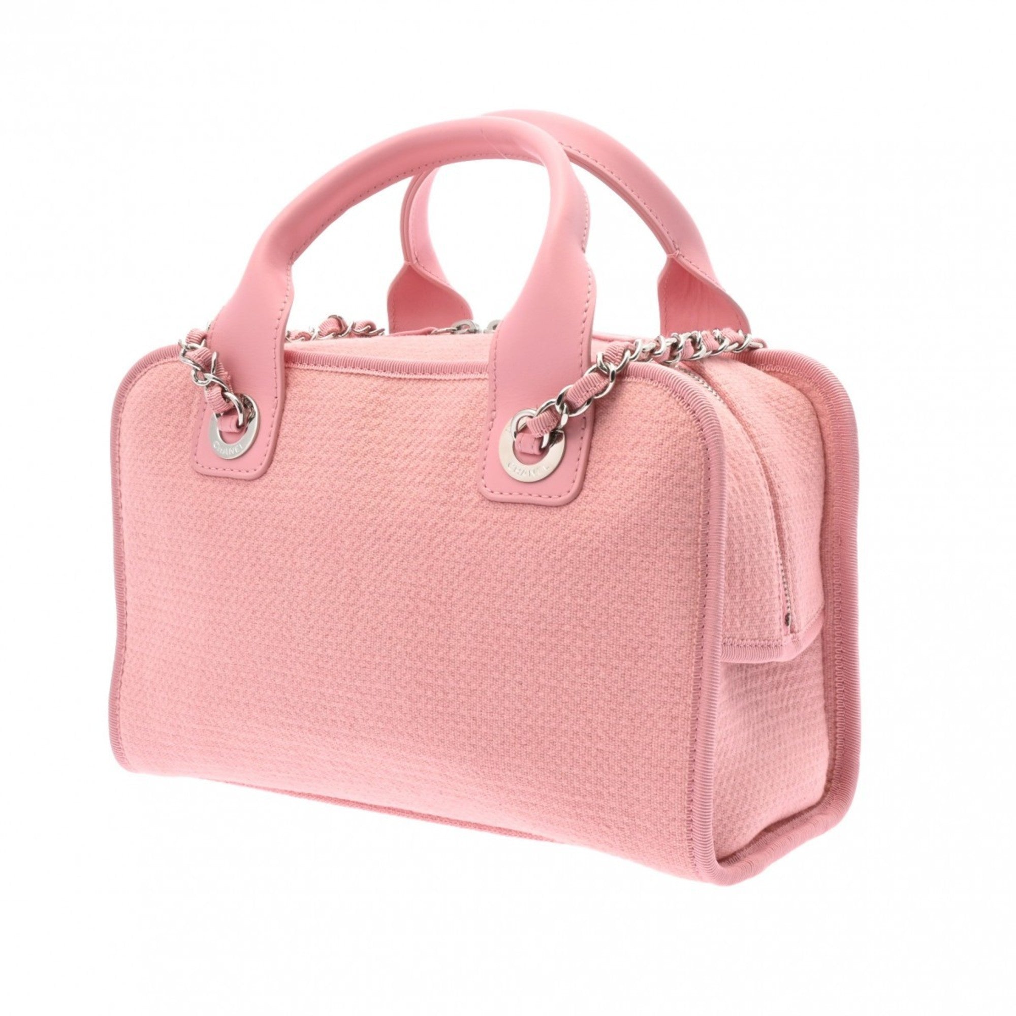 Chanel Pink Canvas Handbag (Pre-Owned)