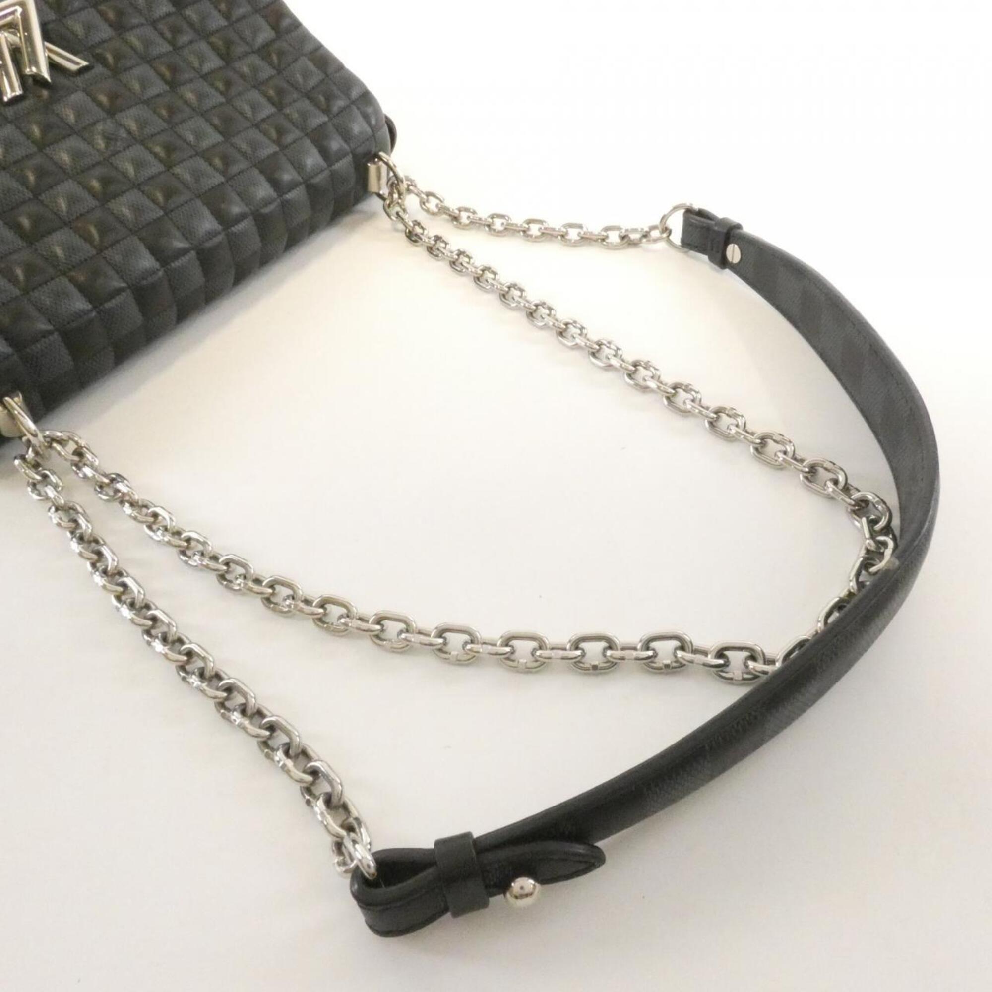 Louis Vuitton Black Damier Cobalt Leather Shoulder Bag (Pre-Owned)