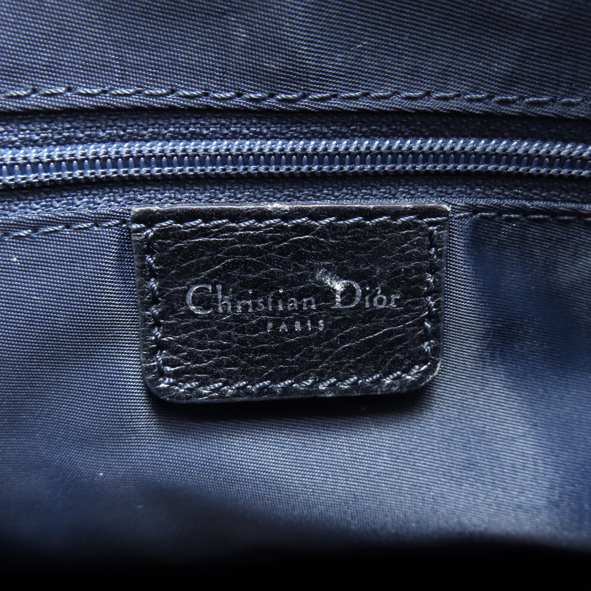 Christian Dior Black Canvas Leather Handbag (Pre-Owned)