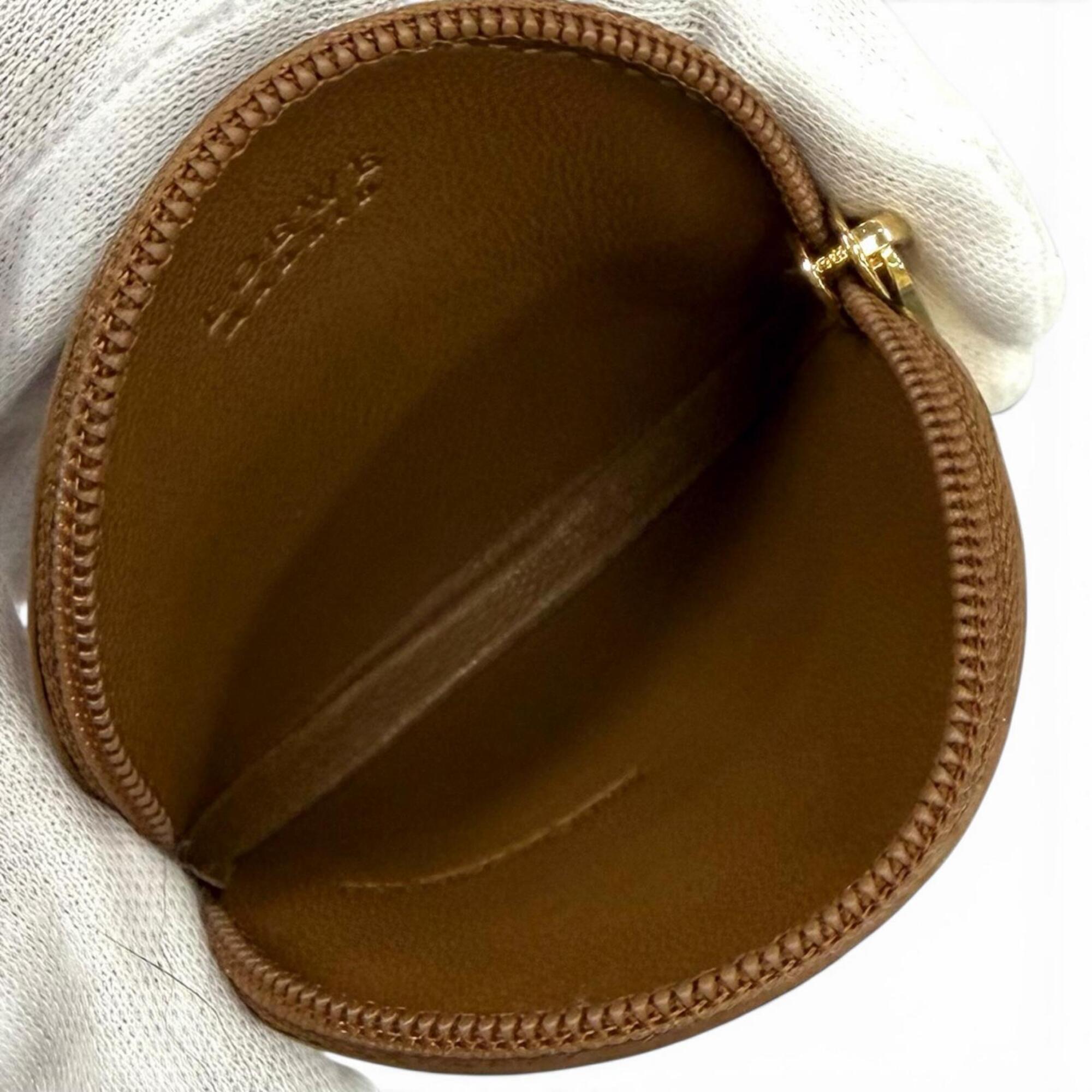 Loewe Brown Leather Coin Purse/Coin Case (Pre-Owned)