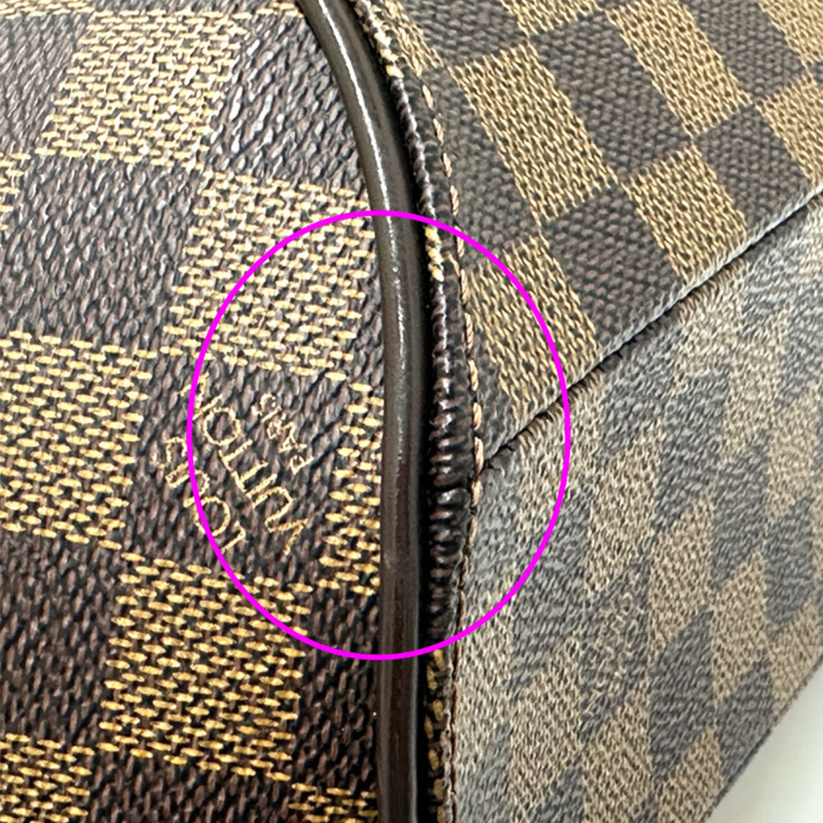 Louis Vuitton Brown Ebene Damier Canvas Handbag (Pre-Owned)