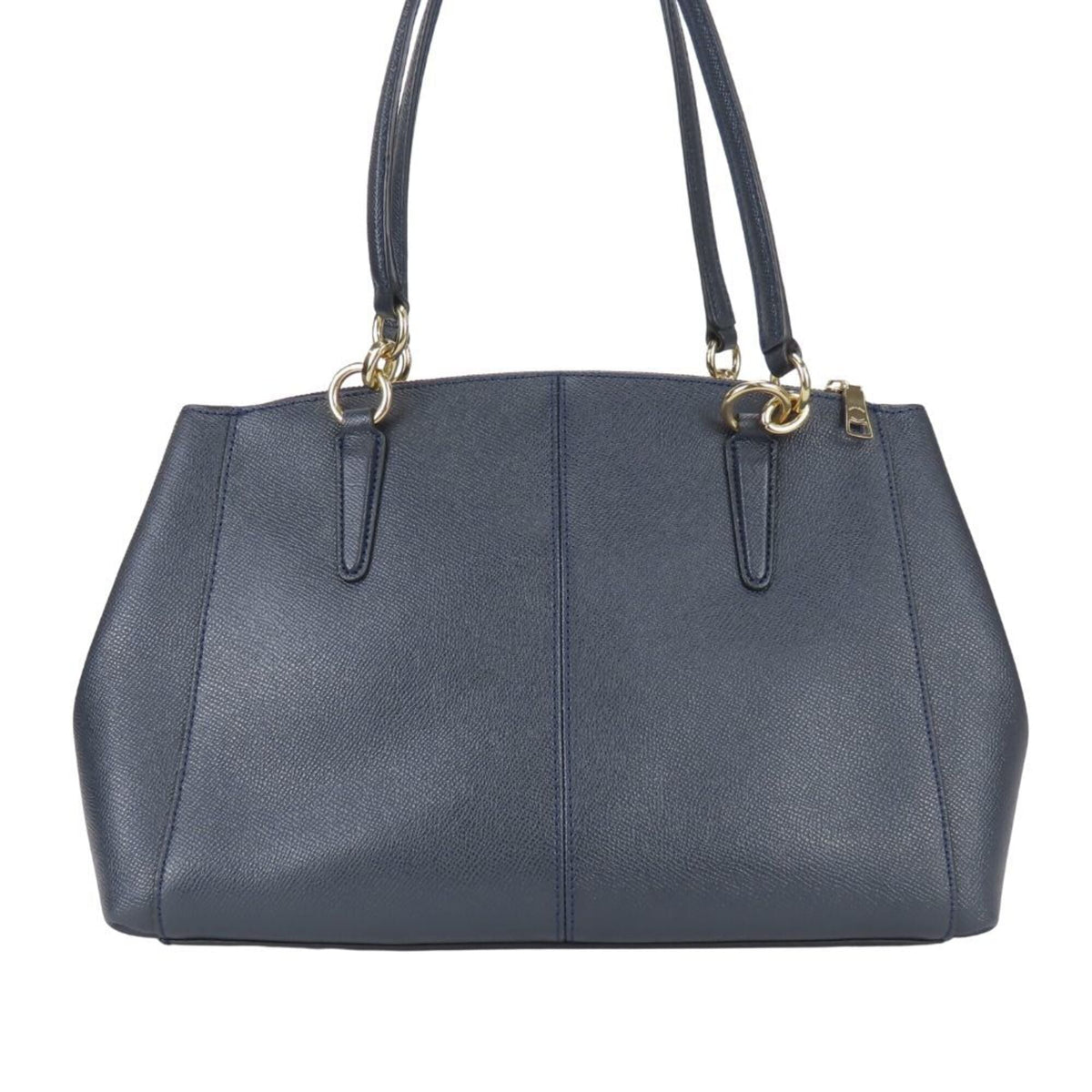 Coach Navy Leather Handbag (Pre-Owned)