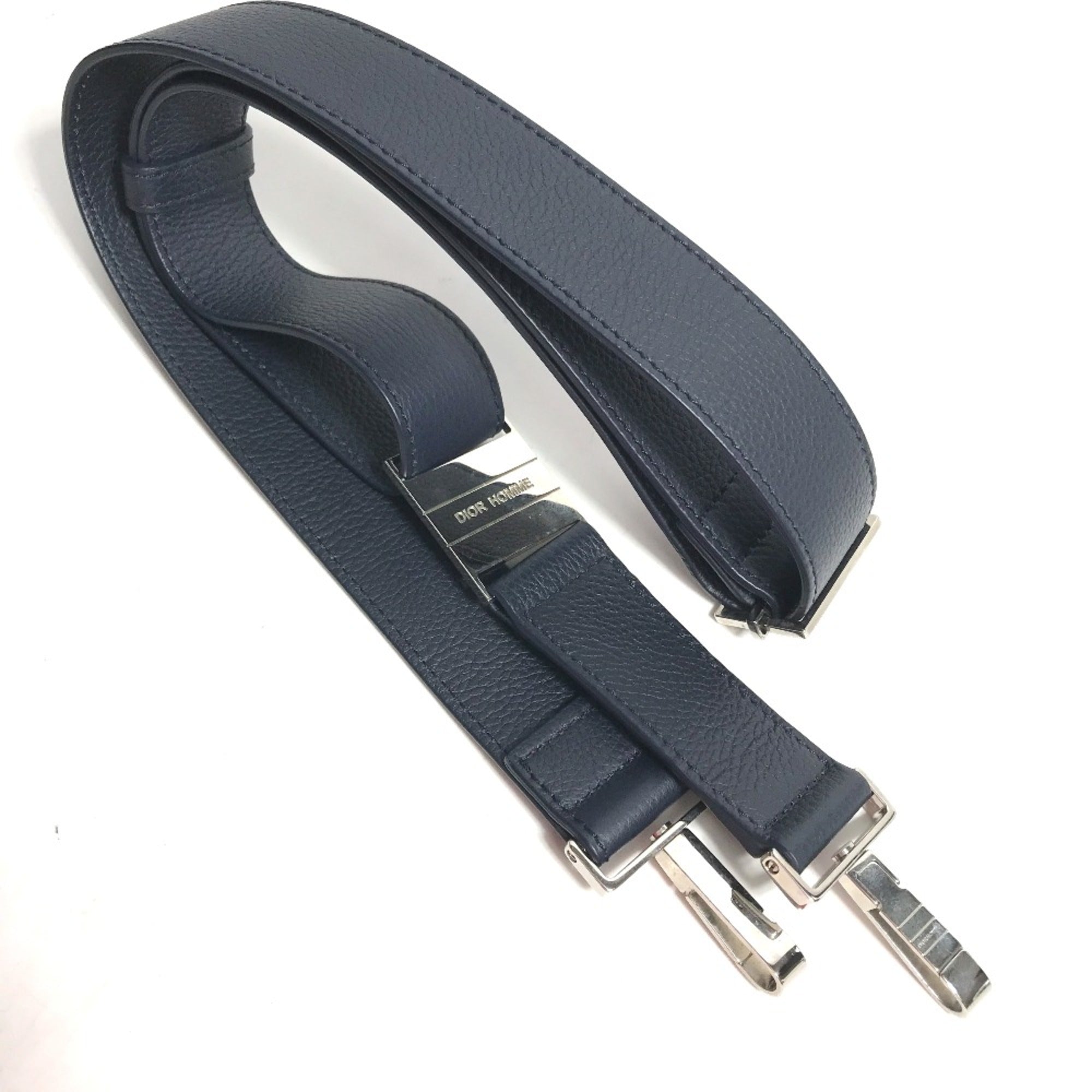 Dior Homme Navy Leather Briefcase (Pre-Owned)