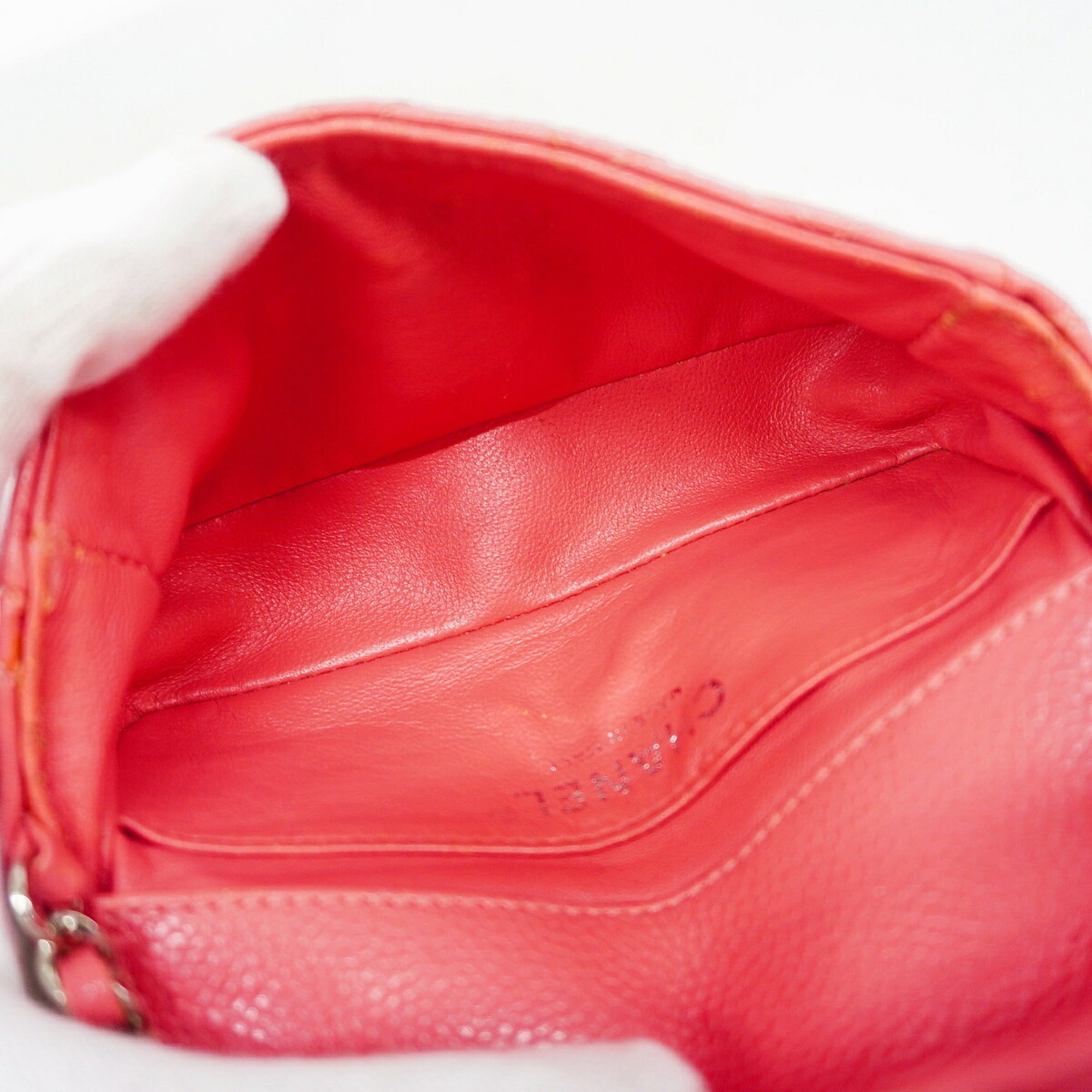 Chanel Pink Grained Calfskin Shoulder Bag (Pre-Owned)