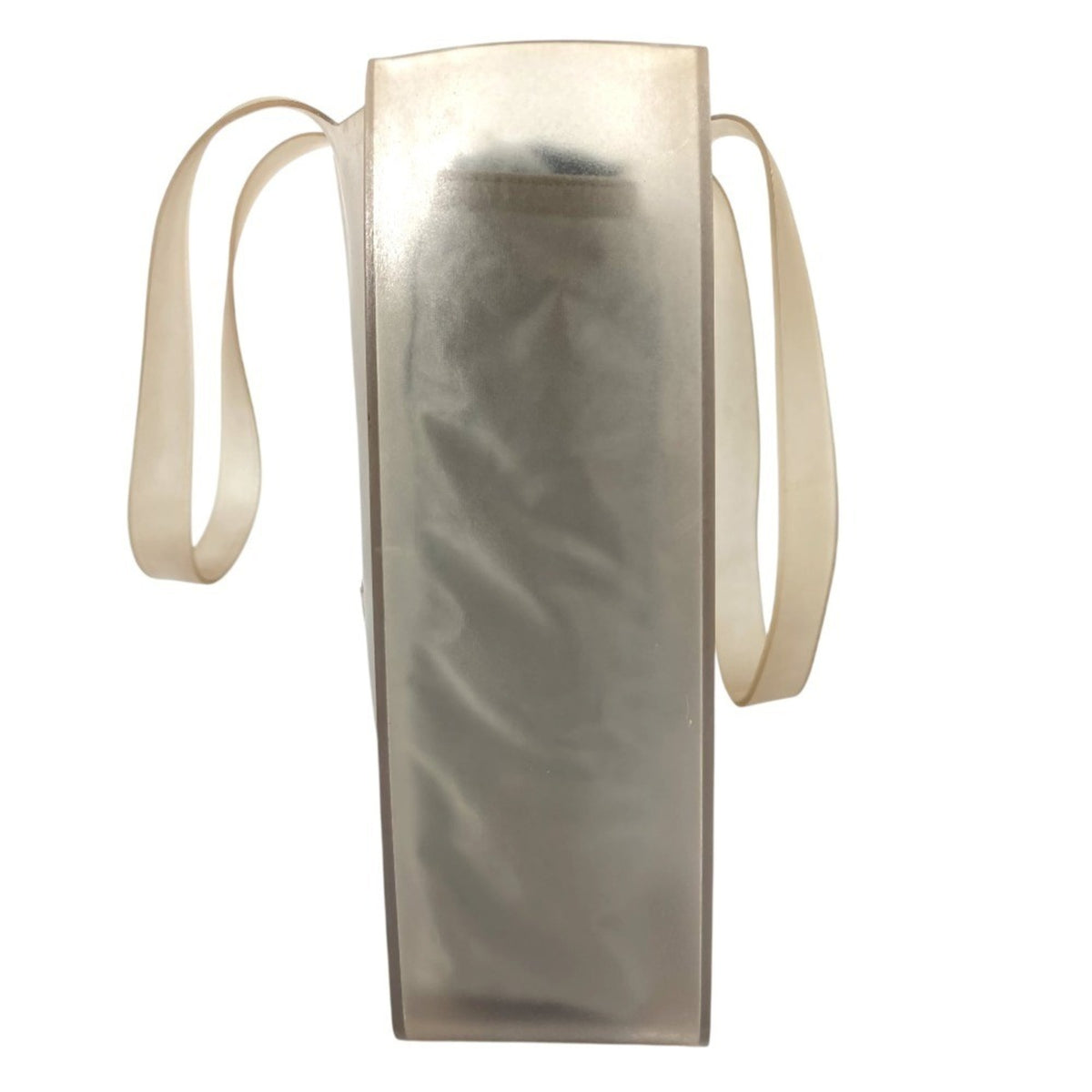 Chanel Gray Rubber Vinyl Beach Bag Shoulder Bag Tote Bag (Pre-Owned)