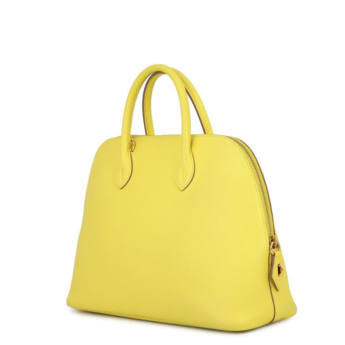 Hermes Bolide Lime Evercalf Leather Handbag (Pre-Owned)
