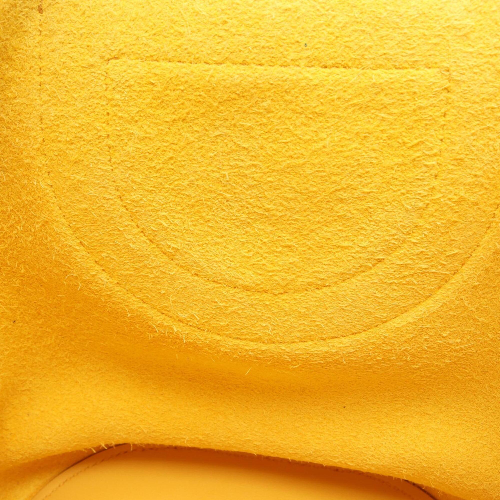 Hermes Yellow Taurillon Clemence Leather Handbag (Pre-Owned)