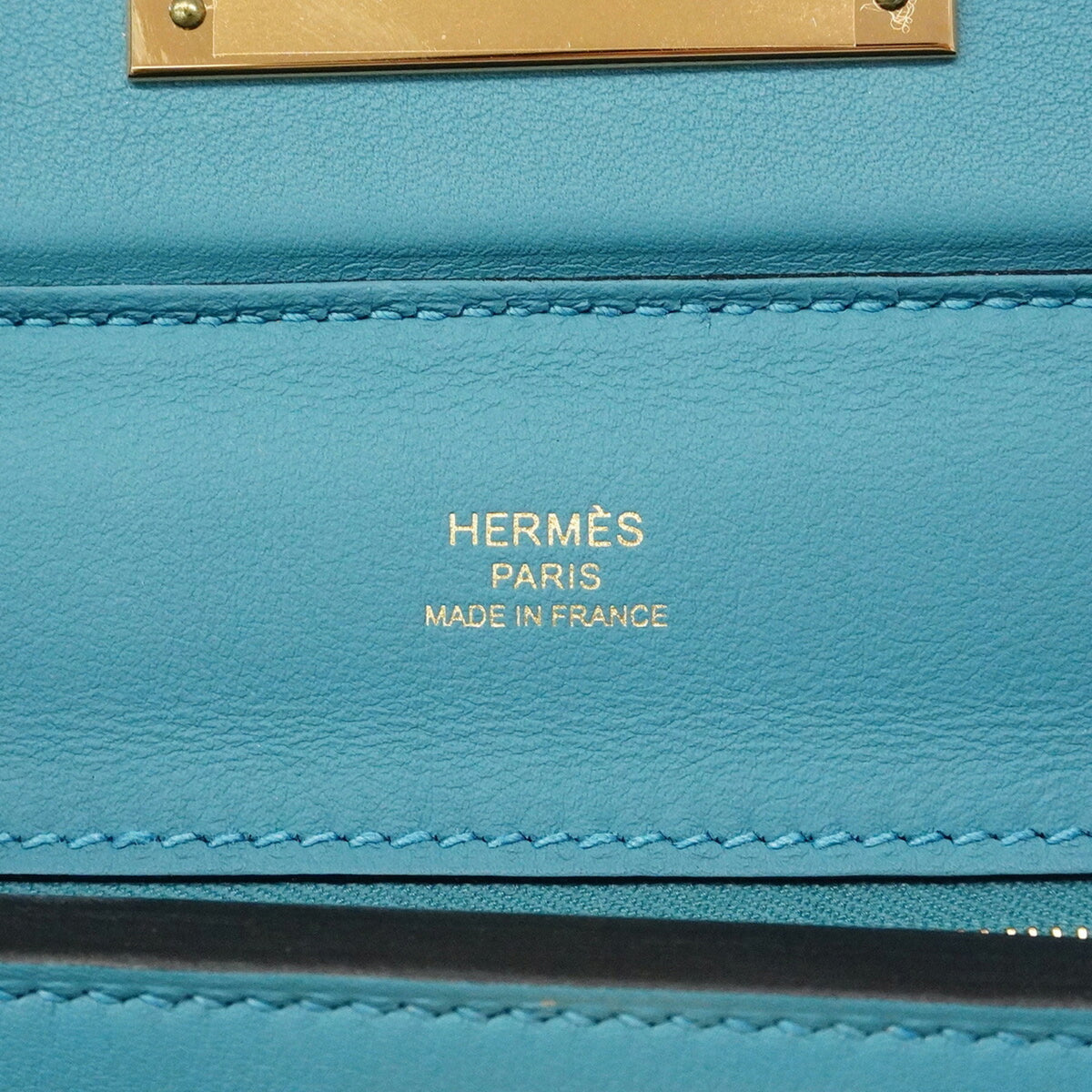Hermes Blue Swift Leather Handbag (Pre-Owned)