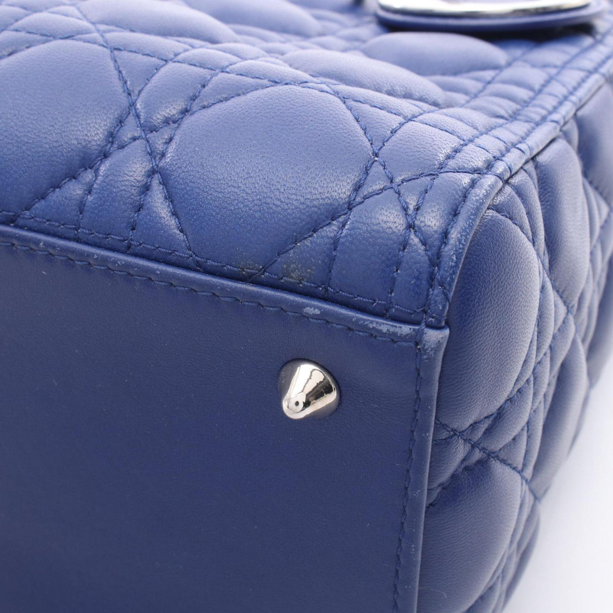 Christian Dior Blue Leather Handbag (Pre-Owned)