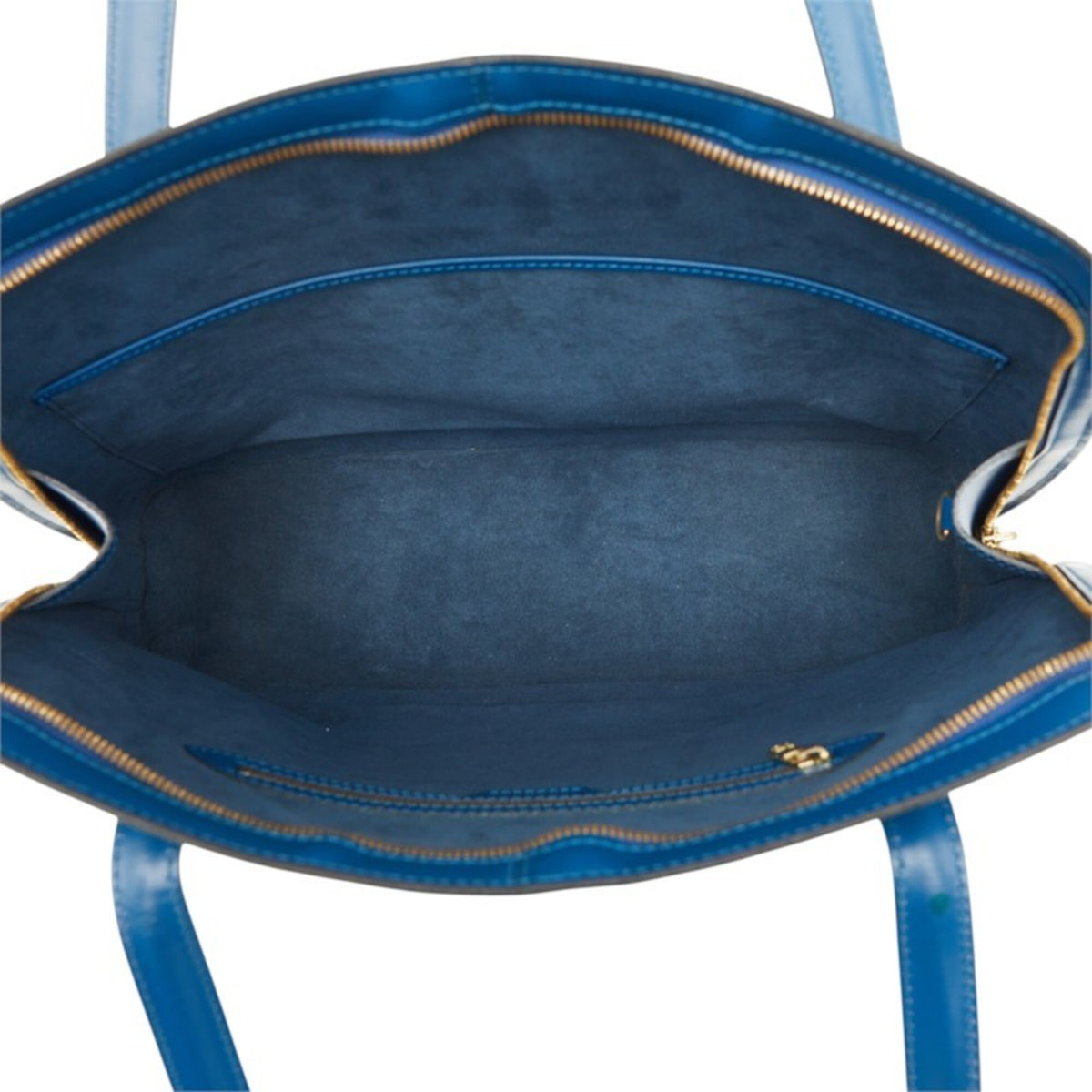Louis Vuitton Toledo Blue Leather Shoulder Bag Tote Bag (Pre-Owned)