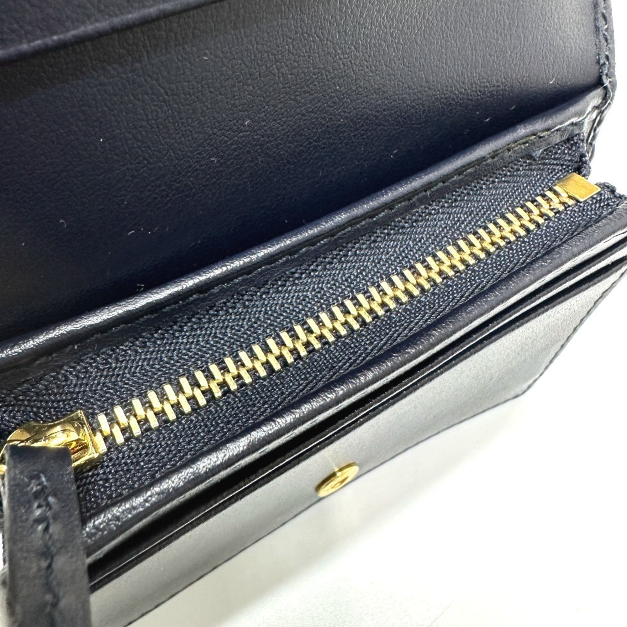 Gucci Beige Canvas Leather Wallet (Tri-Fold) (Pre-Owned)