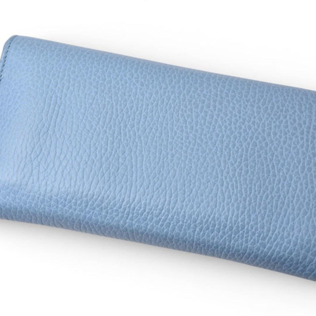 Gucci Blue Leather Long Wallet (Bi-Fold) (Pre-Owned)