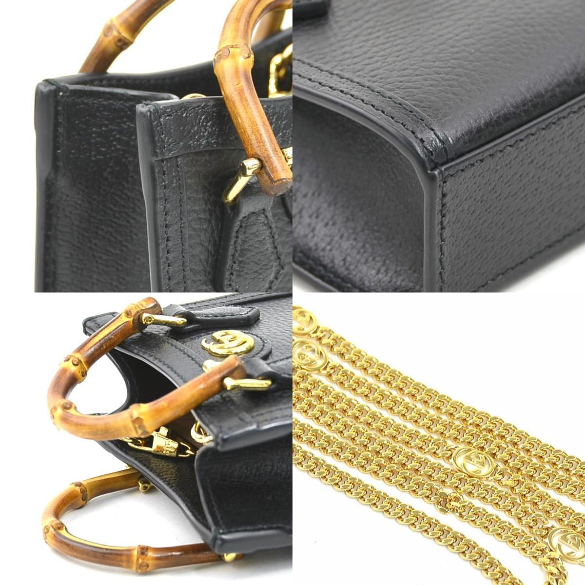 Gucci Black Leather Shoulder Bag (Pre-Owned)