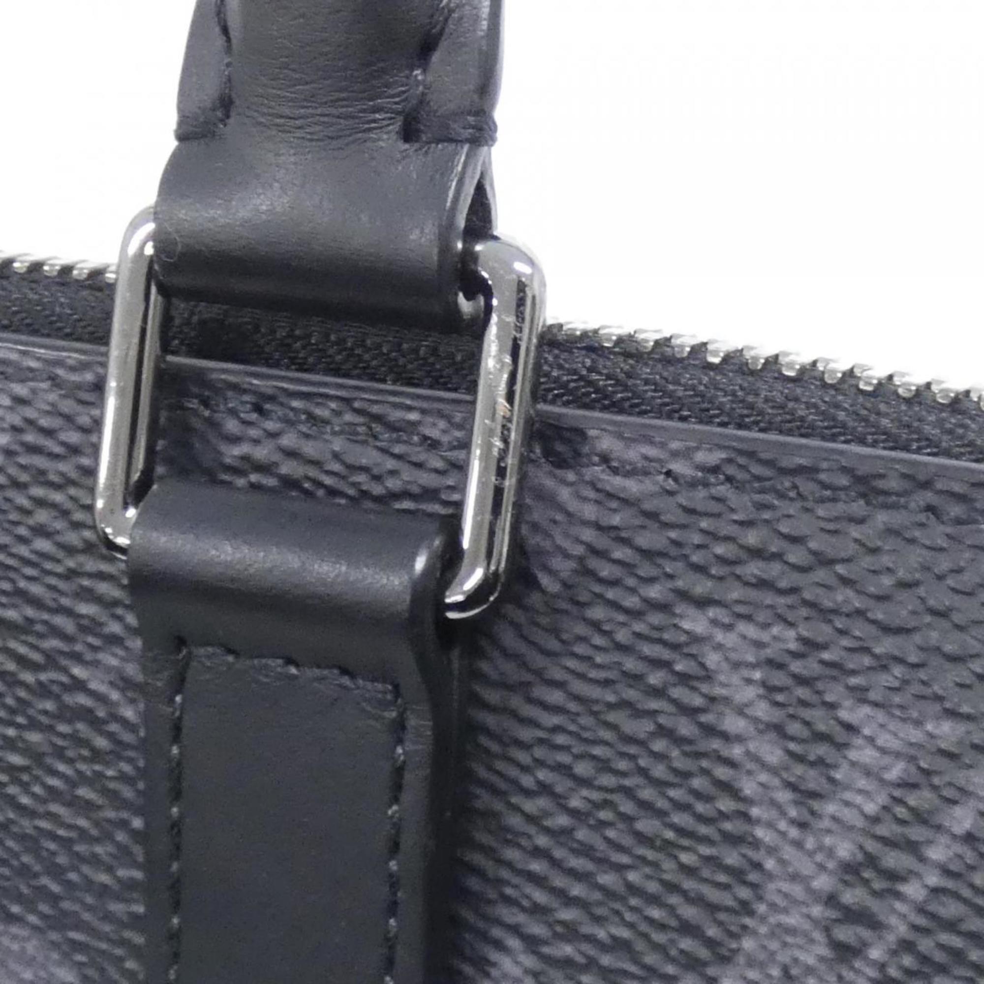 Louis Vuitton Black Coated Canvas Handbag (Pre-Owned)