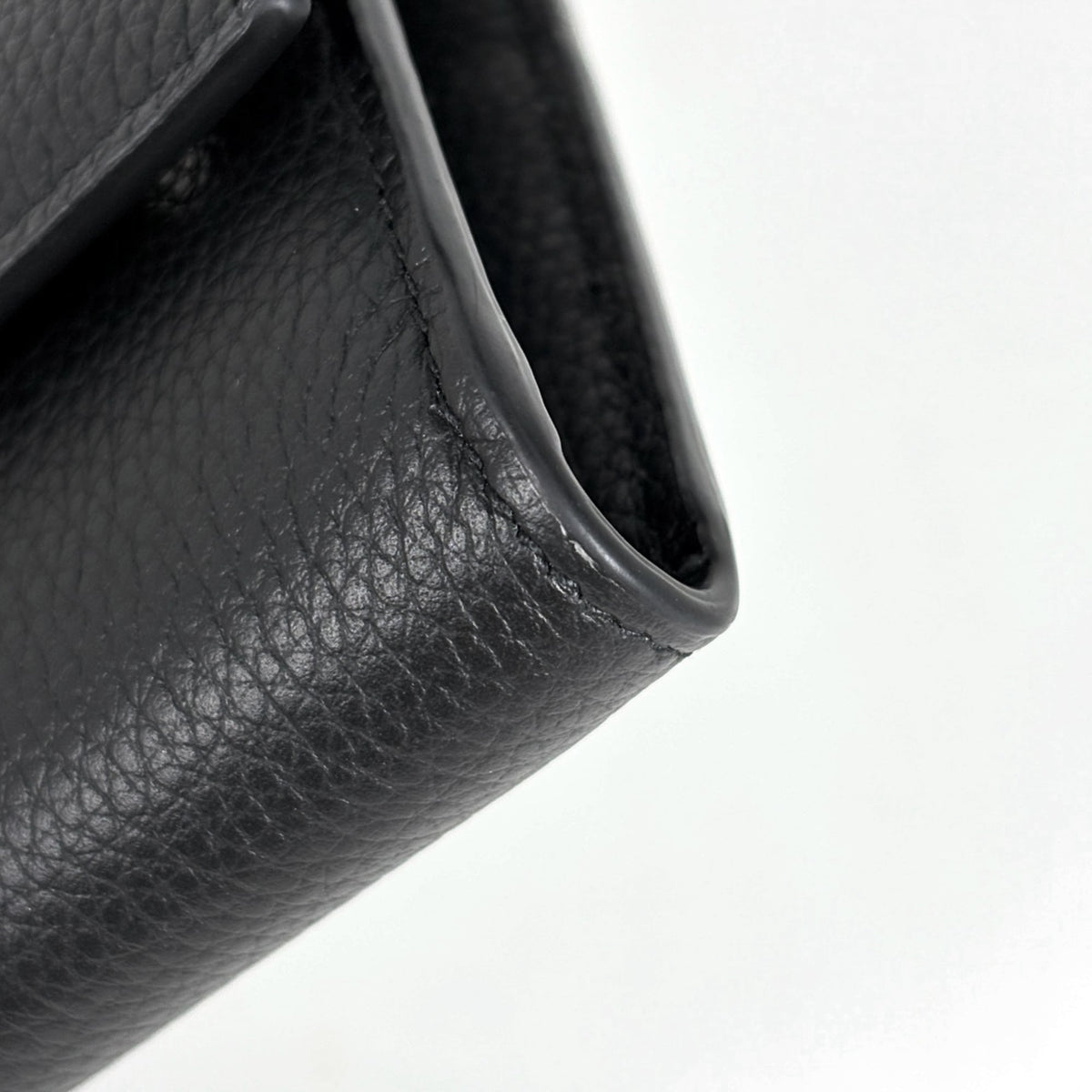 Christian Dior Gray Leather Long Wallet (Bi-Fold) (Pre-Owned)