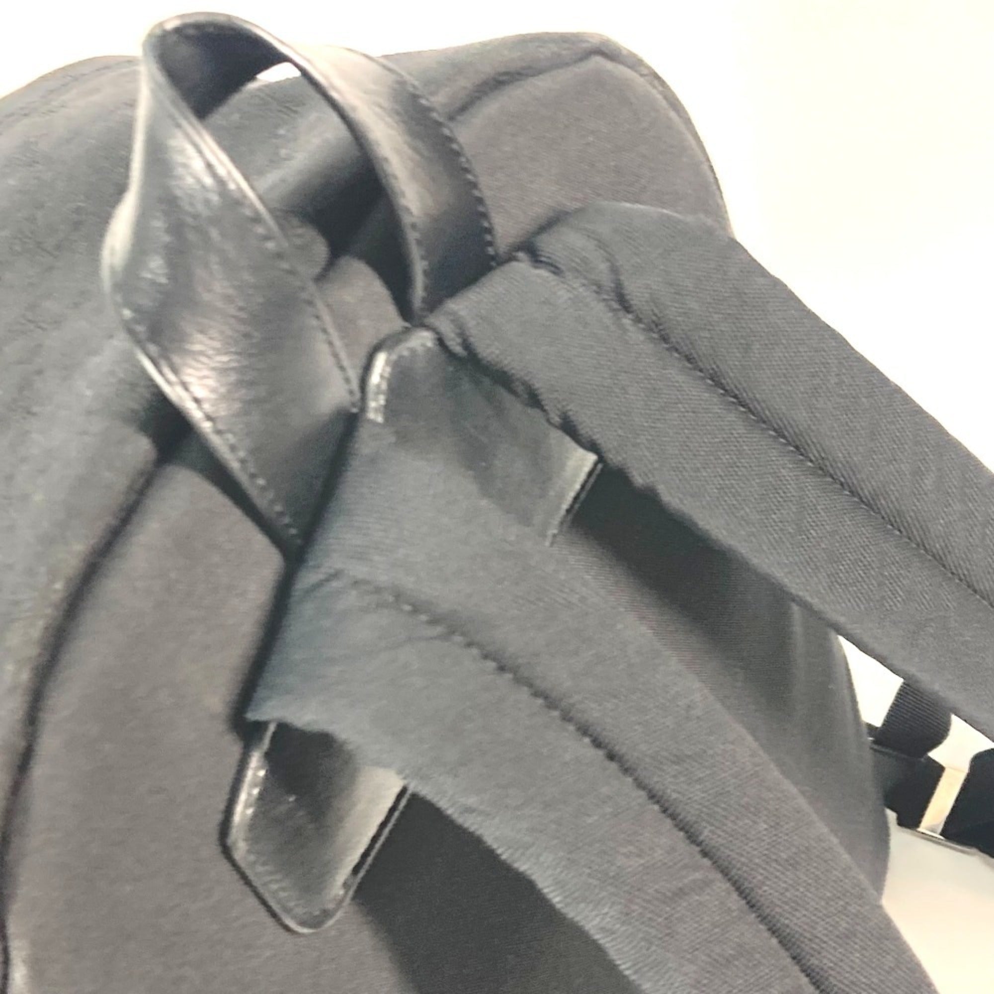 Celine Black Canvas Leather Backpack (Pre-Owned)