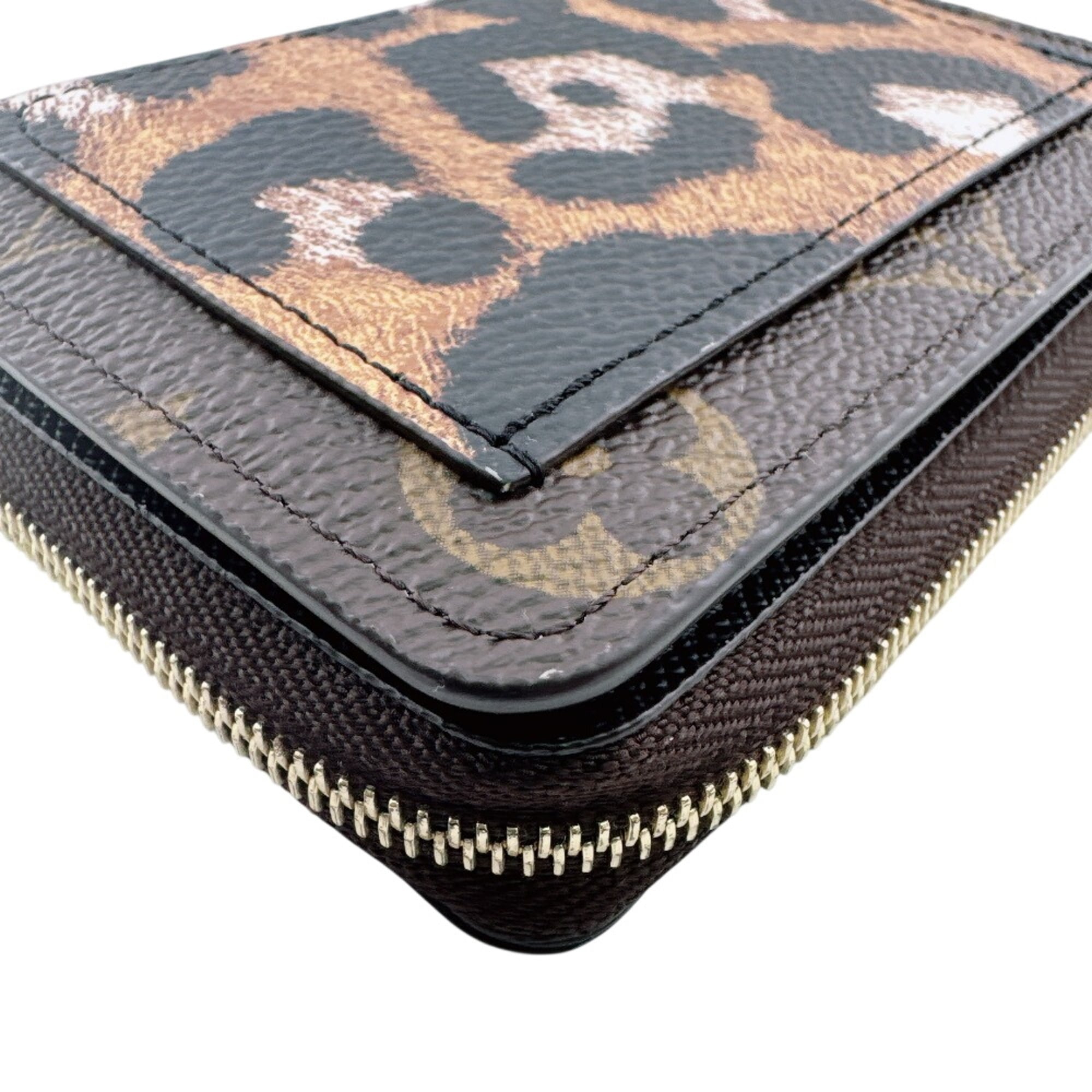 Louis Vuitton Brown Leopard Monogram Monogram Wallet (Tri-Fold) (Pre-Owned)