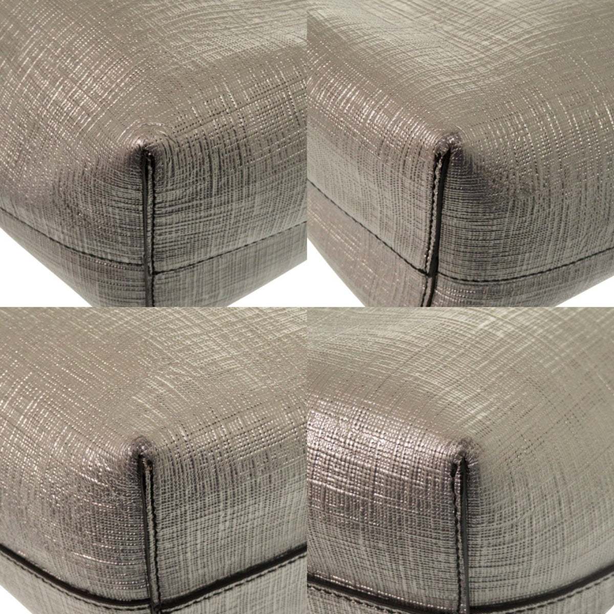 Alexander Mcqueen Silver Pouch Tote Bag (Pre-Owned)