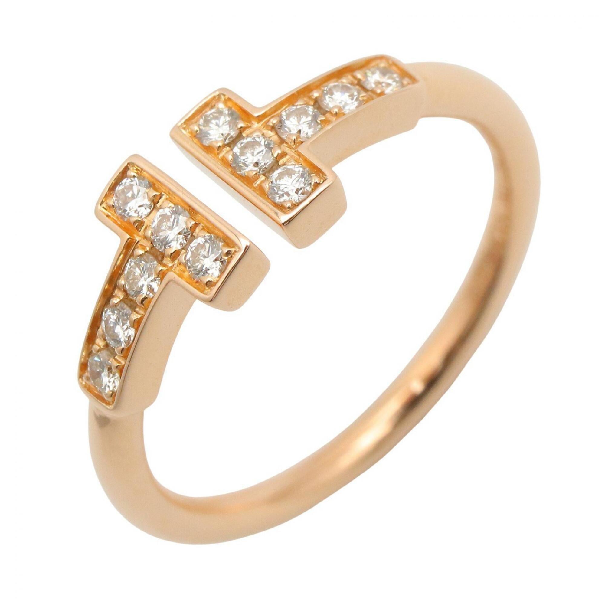 Tiffany Gold Clear Pink Gold (18K) Band Ring (Pre-Owned)
