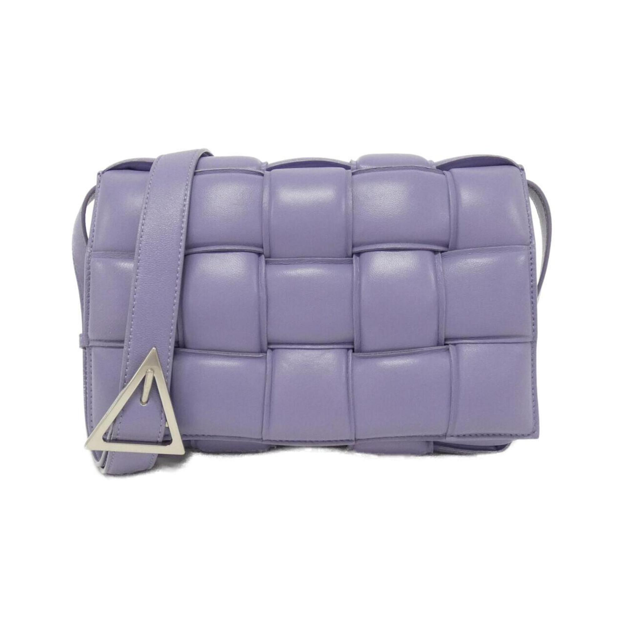 Bottega Veneta Silver Leather Shoulder Bag (Pre-Owned)
