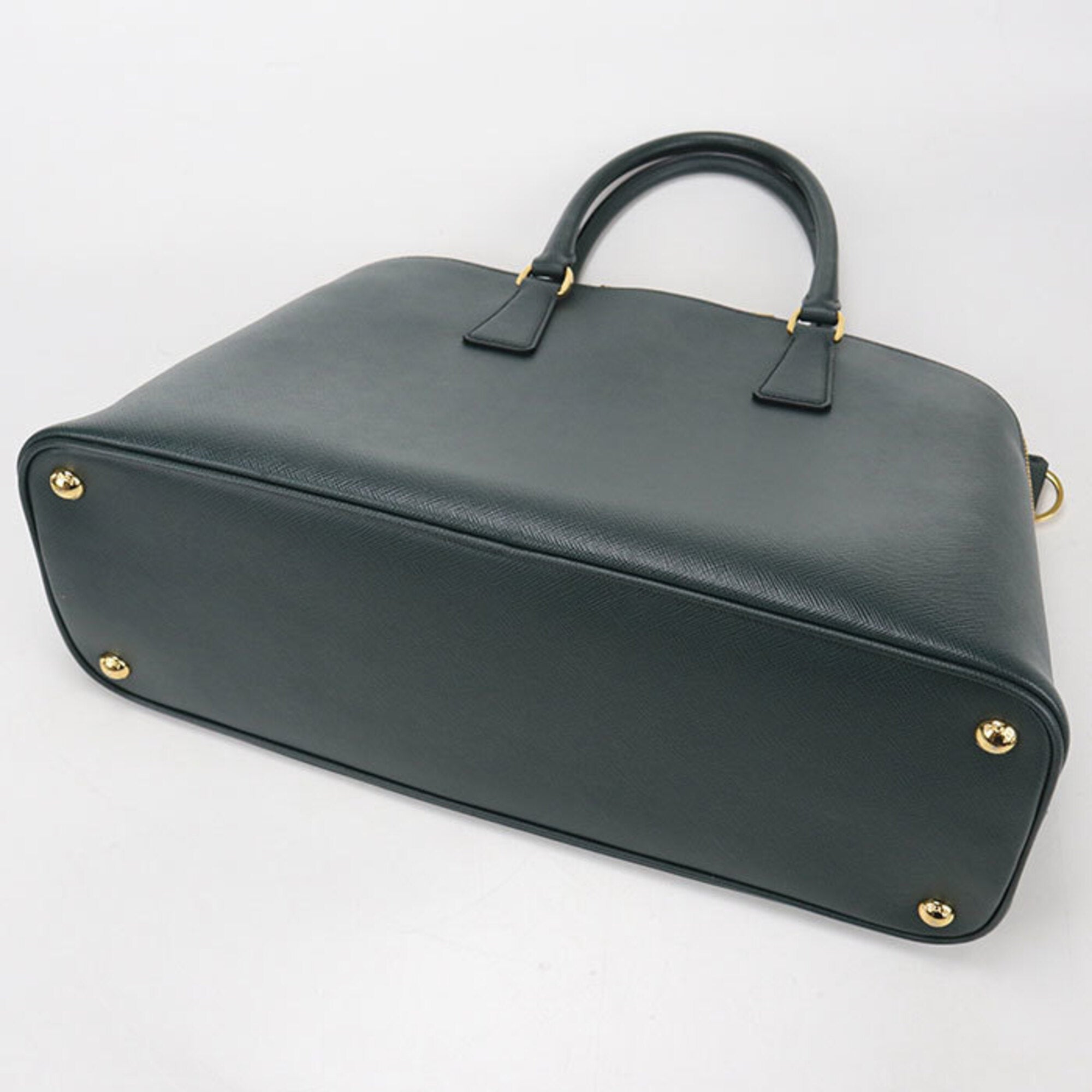 Prada Green Leather Handbag (Pre-Owned)