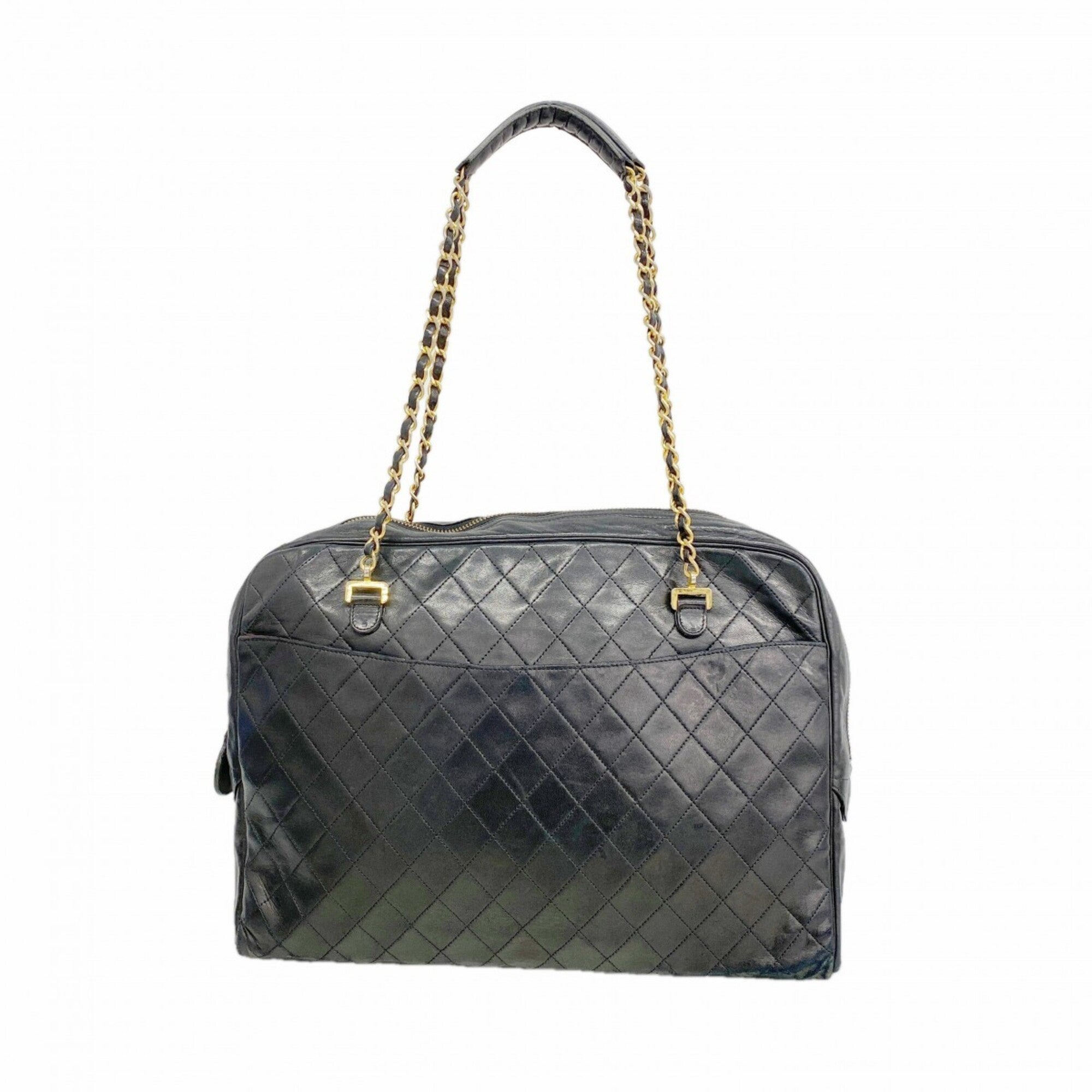 Chanel Black Leather Shoulder Bag (Pre-Owned)