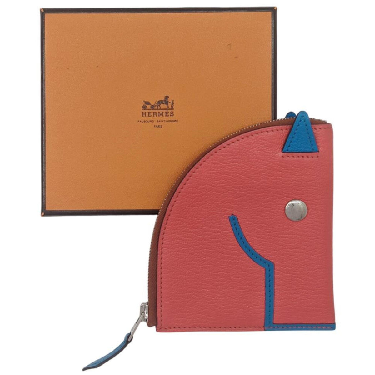 Hermes Chevre Leather Coin Purse/Coin Case (Pre-Owned)