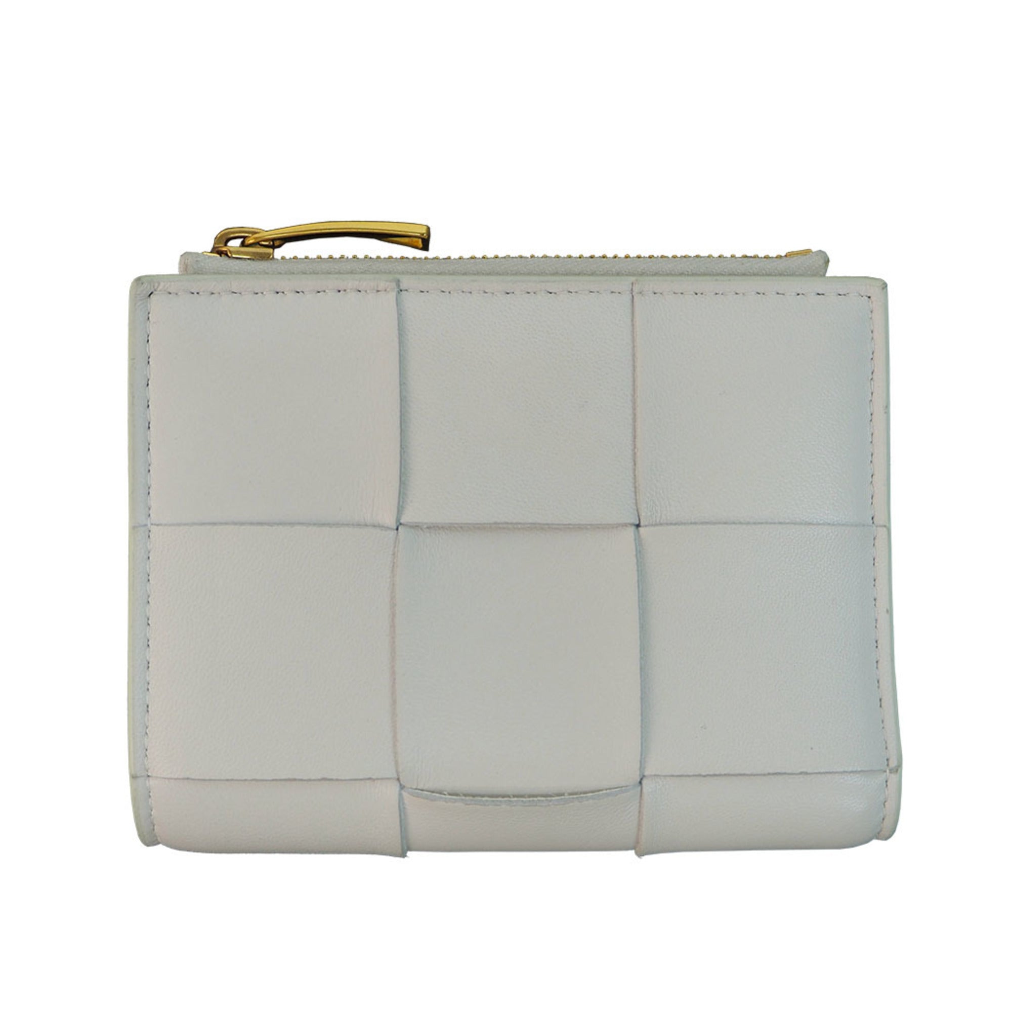 Bottega Veneta White Leather Wallet (Bi-Fold) (Pre-Owned)