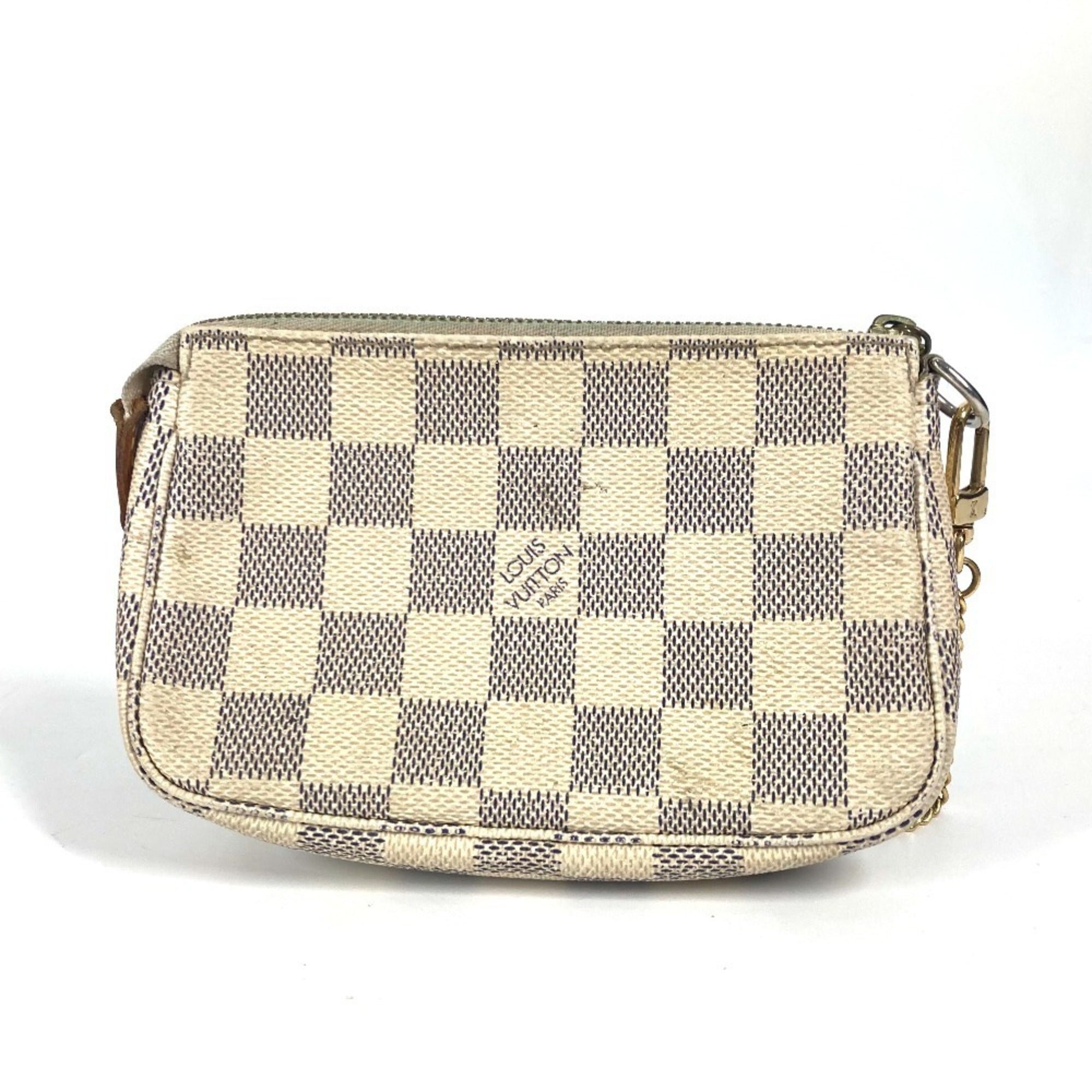 Louis Vuitton White Damier Azur Handbag (Pre-Owned)